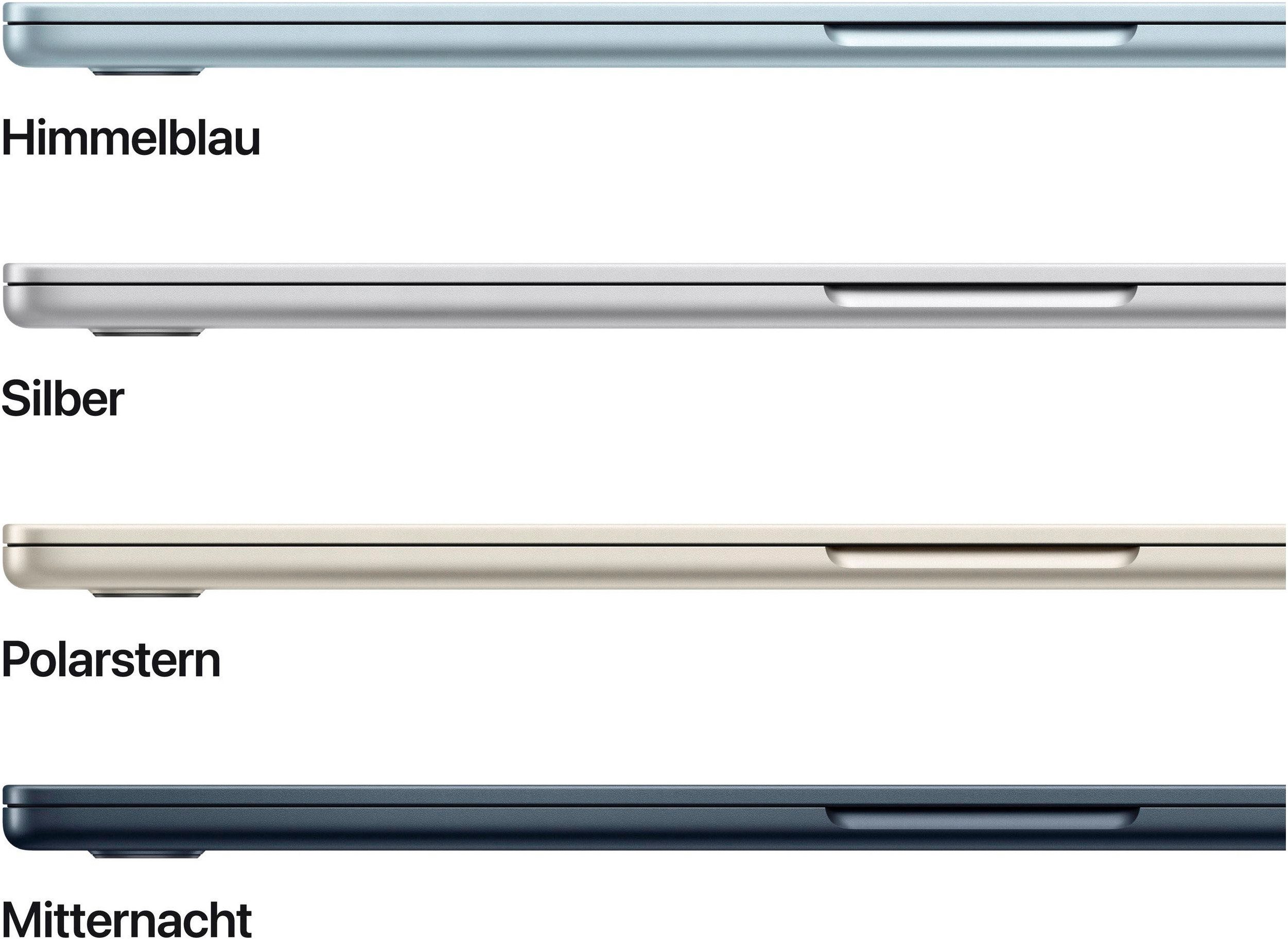 Apple MacBook Air 15" CTO Notebook (38,91 cm/15,3 Zoll, Apple M4, 10-Core GPU, 1000 GB SSD)