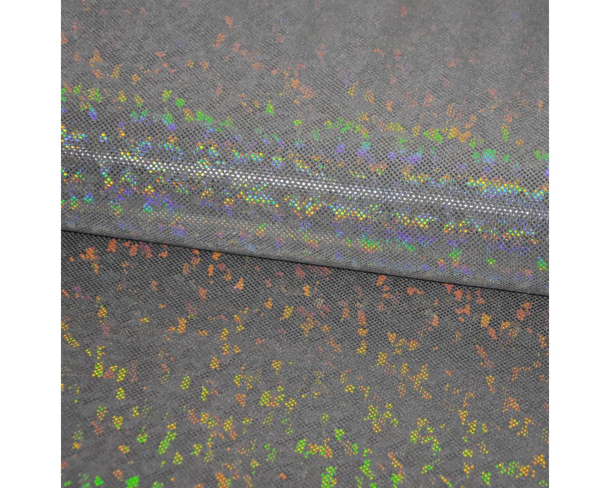 Thumbnail - SCHÖNER LEBEN. Stoff Jerseystoff Stretch Jersey Glitzer holografisch uni silber grau 1,5m