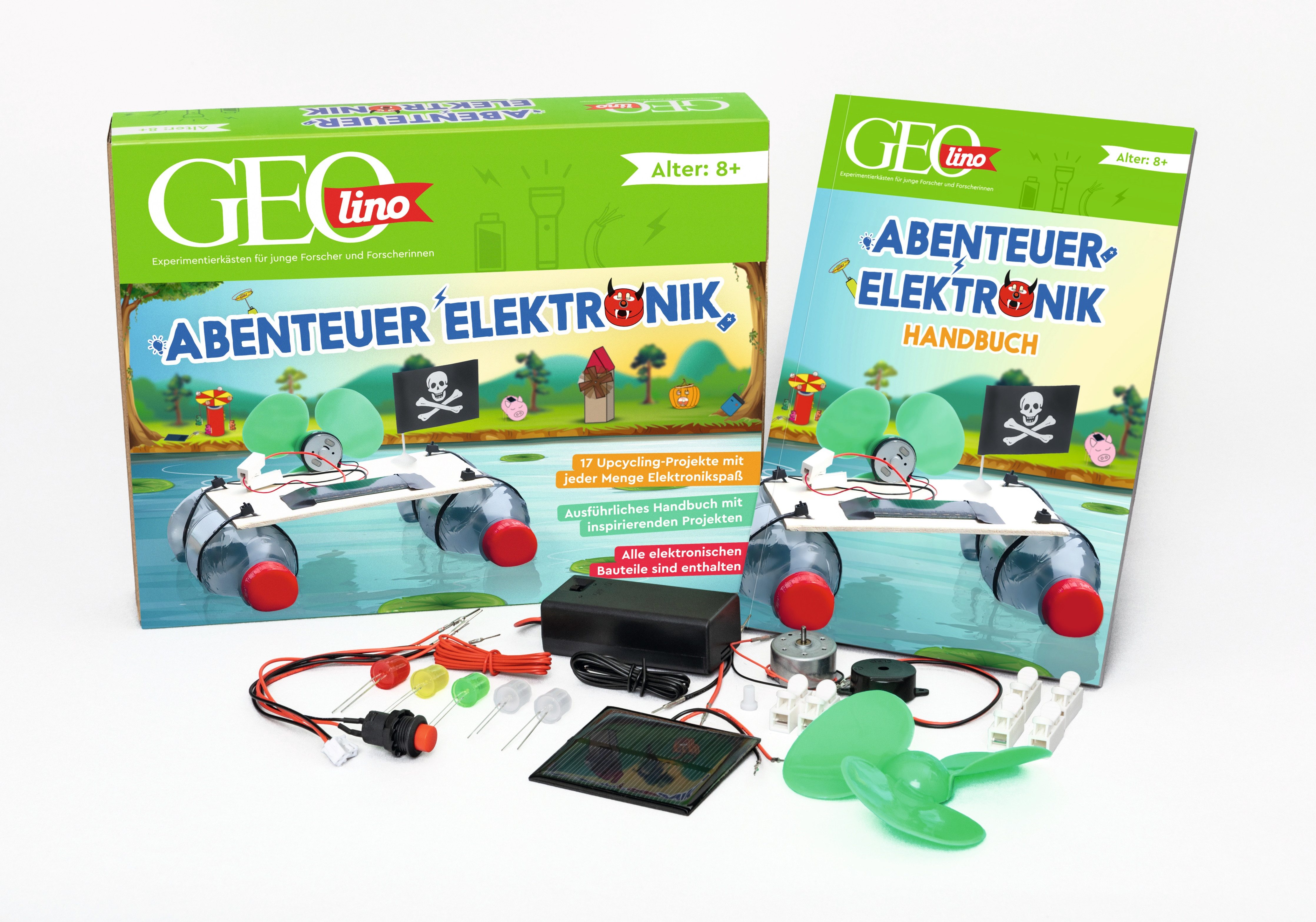 Franzis Modellbausatz GEOLINO Abenteuer Elektronik Experimentierkasten für Kinder