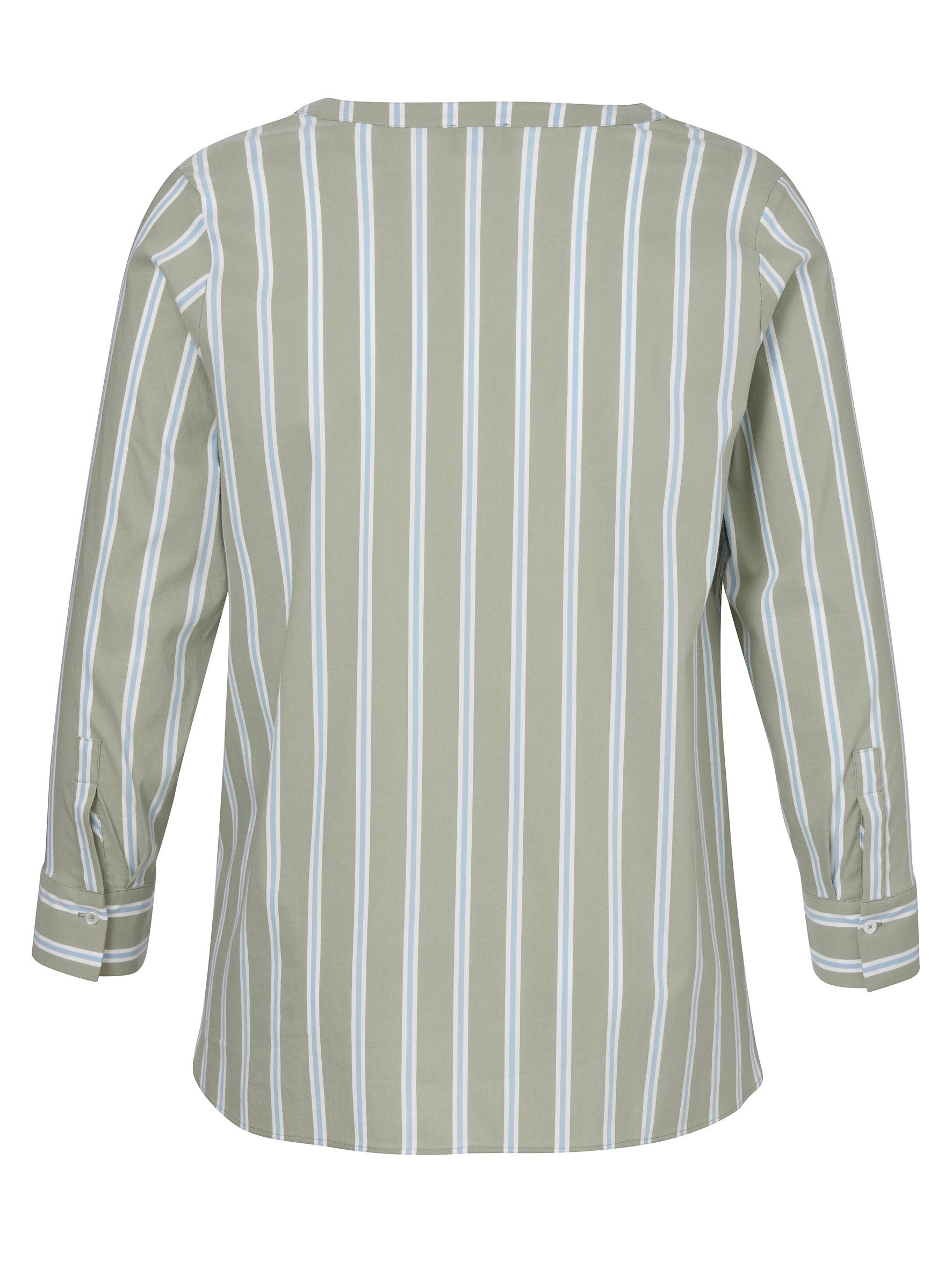 VIA APPIA Langarmbluse Bluse V-Ausschnitt 1/1 Arm Streifen günstig online kaufen
