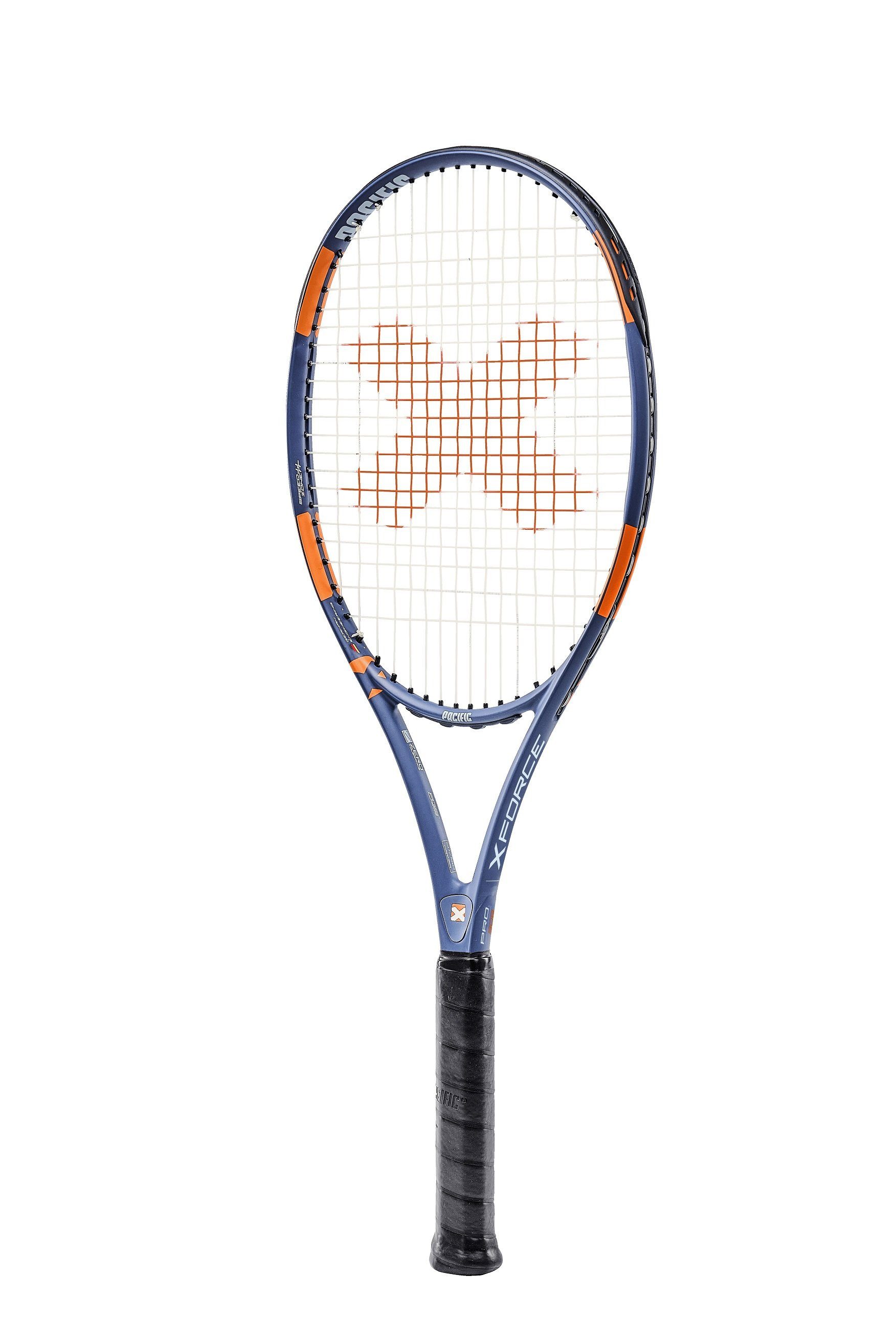 Pacific Tennisschläger X Force Pro 308 98in/308g/Turnier 2023 blau/orange - unbesaitet