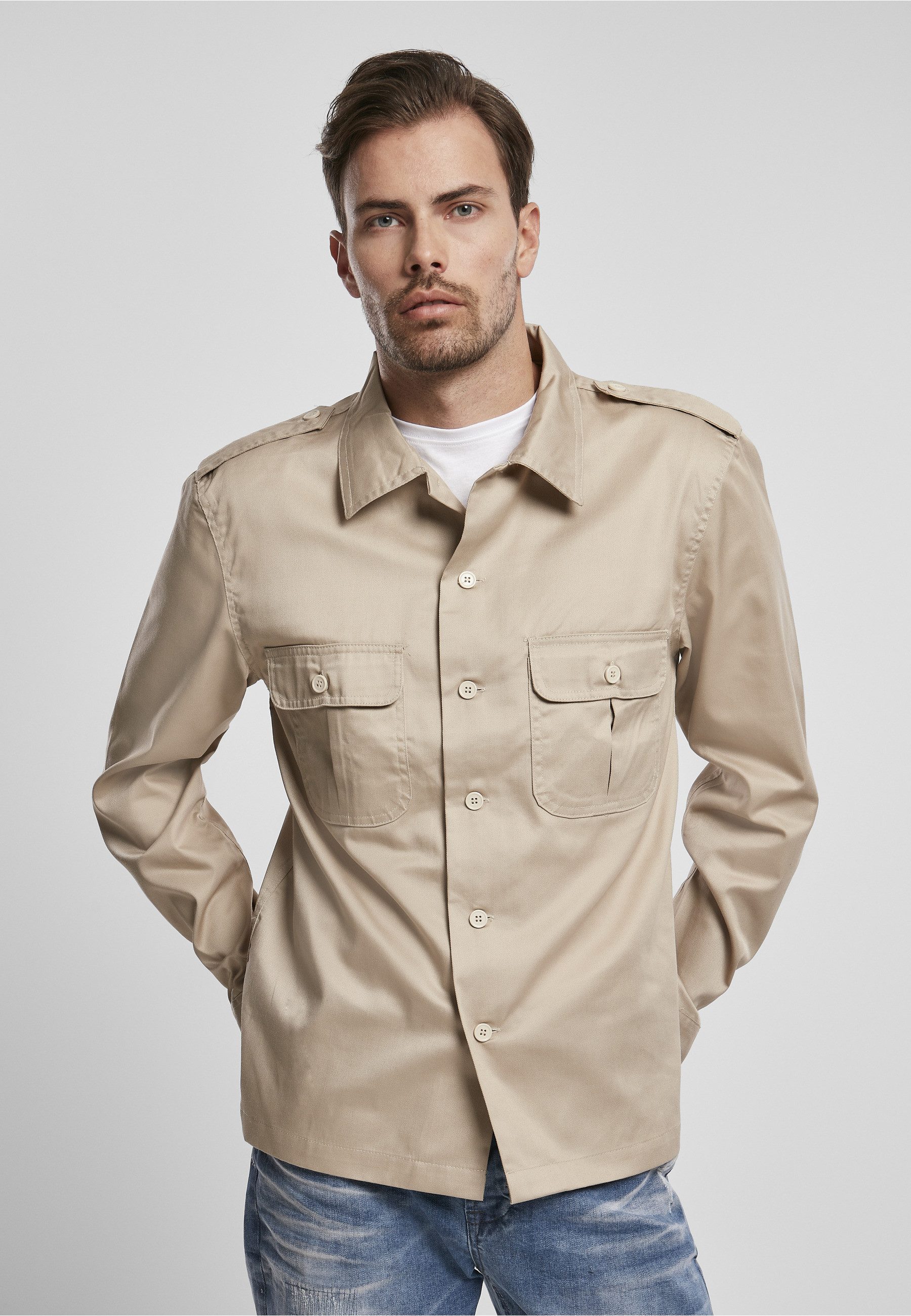 Brandit Langarmhemd Brandit Herren US Shirt (1-tlg)