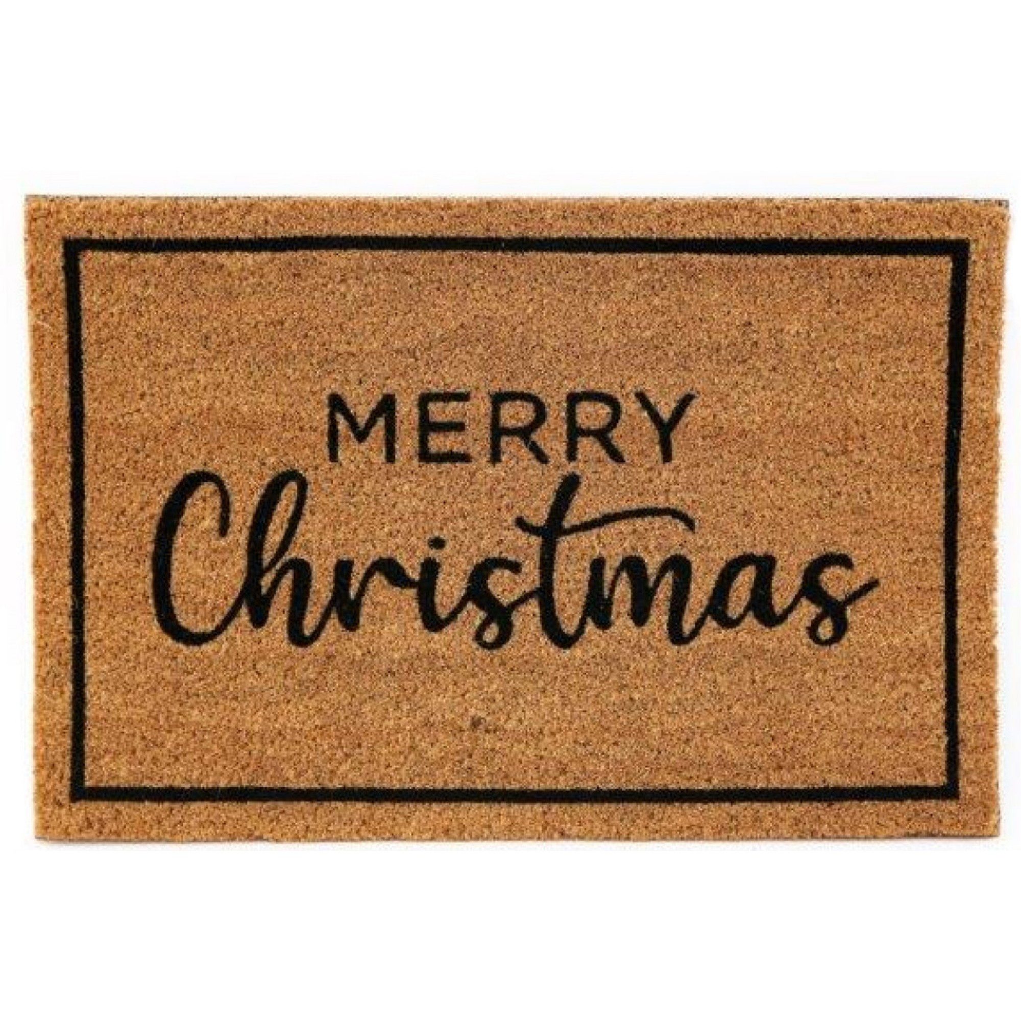 mitienda Fußmatte Fußmatte aus Kokosfaser Merry Christmas