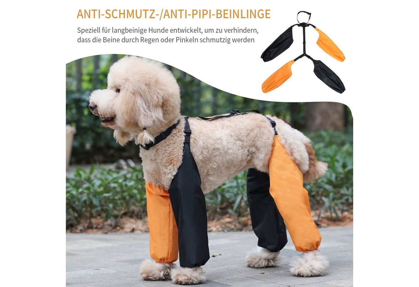 Thumbnail - Refttenw Pfotenschutz Hundeleggings Wasserdichte Hundeschutzärmel Verstellbare Passform