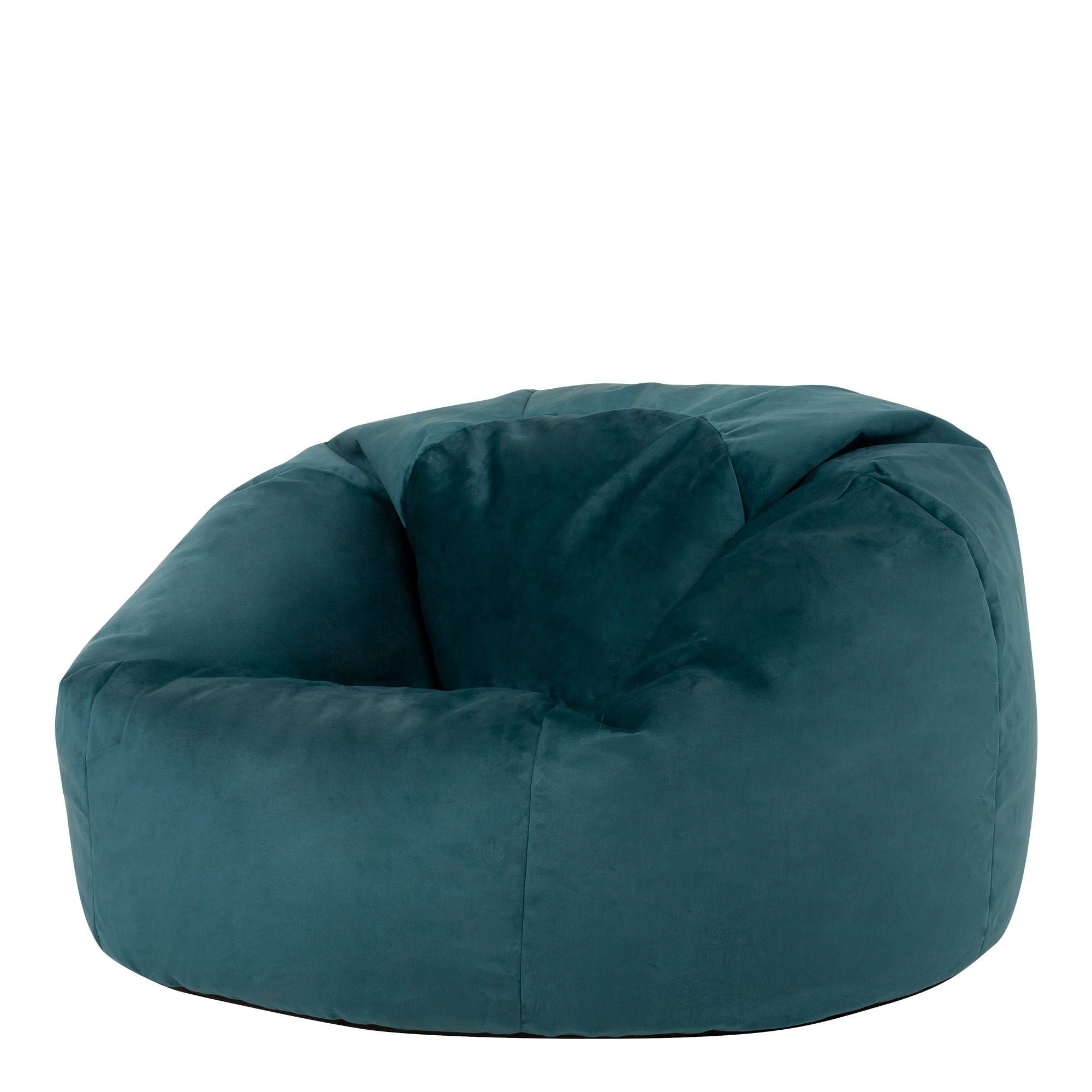 Sitzsack Sitzsack blaugrün icon Plüschsamt Klassischer „Aurora“ aus