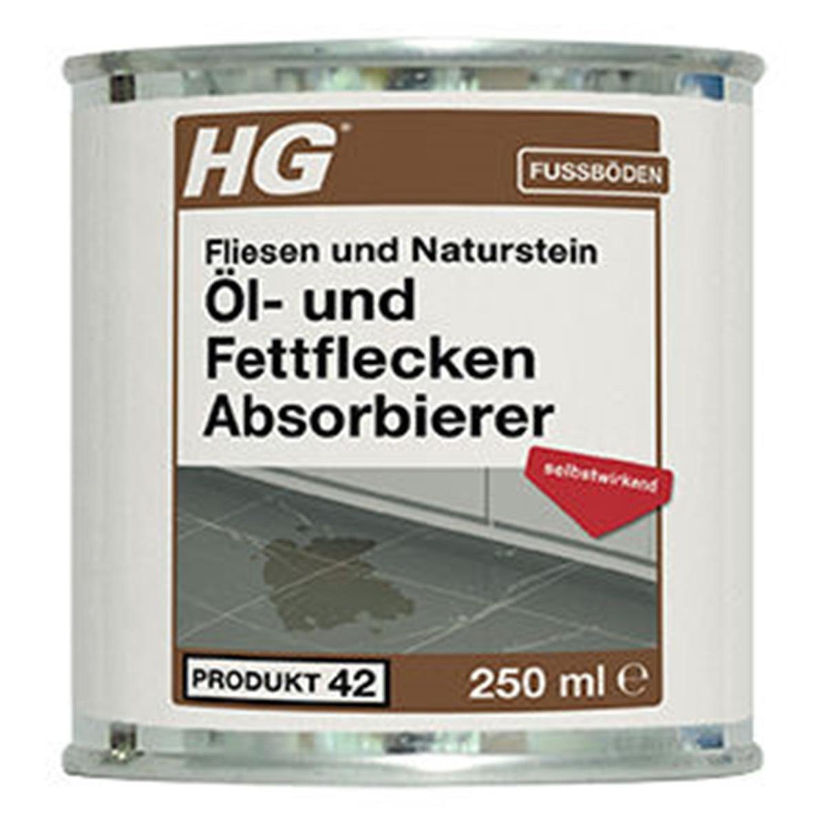 HG HG Fliesen und Naturstein Öl und Fettflecken Absorbierer 250ml (1er
