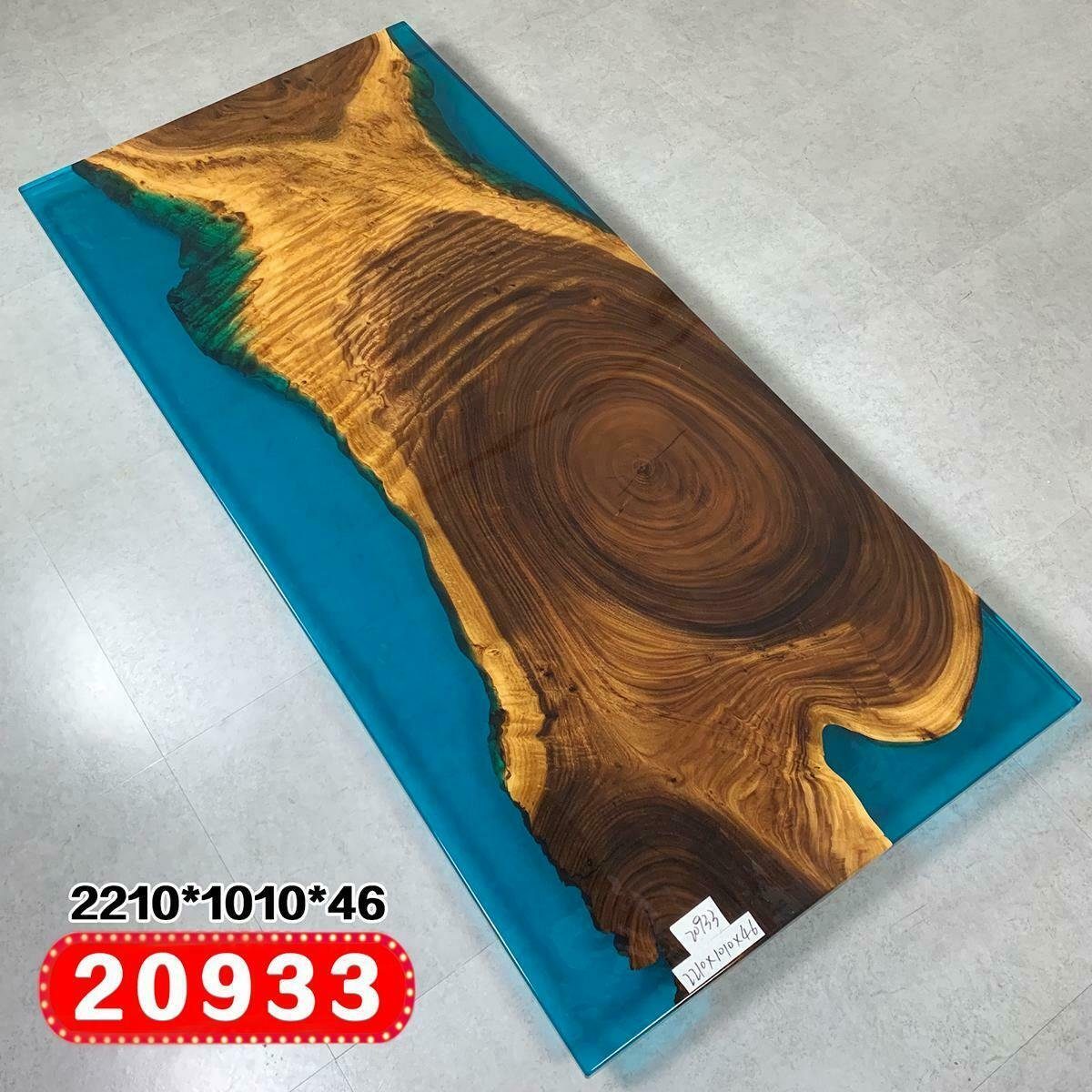 JVmoebel Esstisch, River Table Esstisch Massiv Tische 221 x 101 Flusstisch Epoxidharz