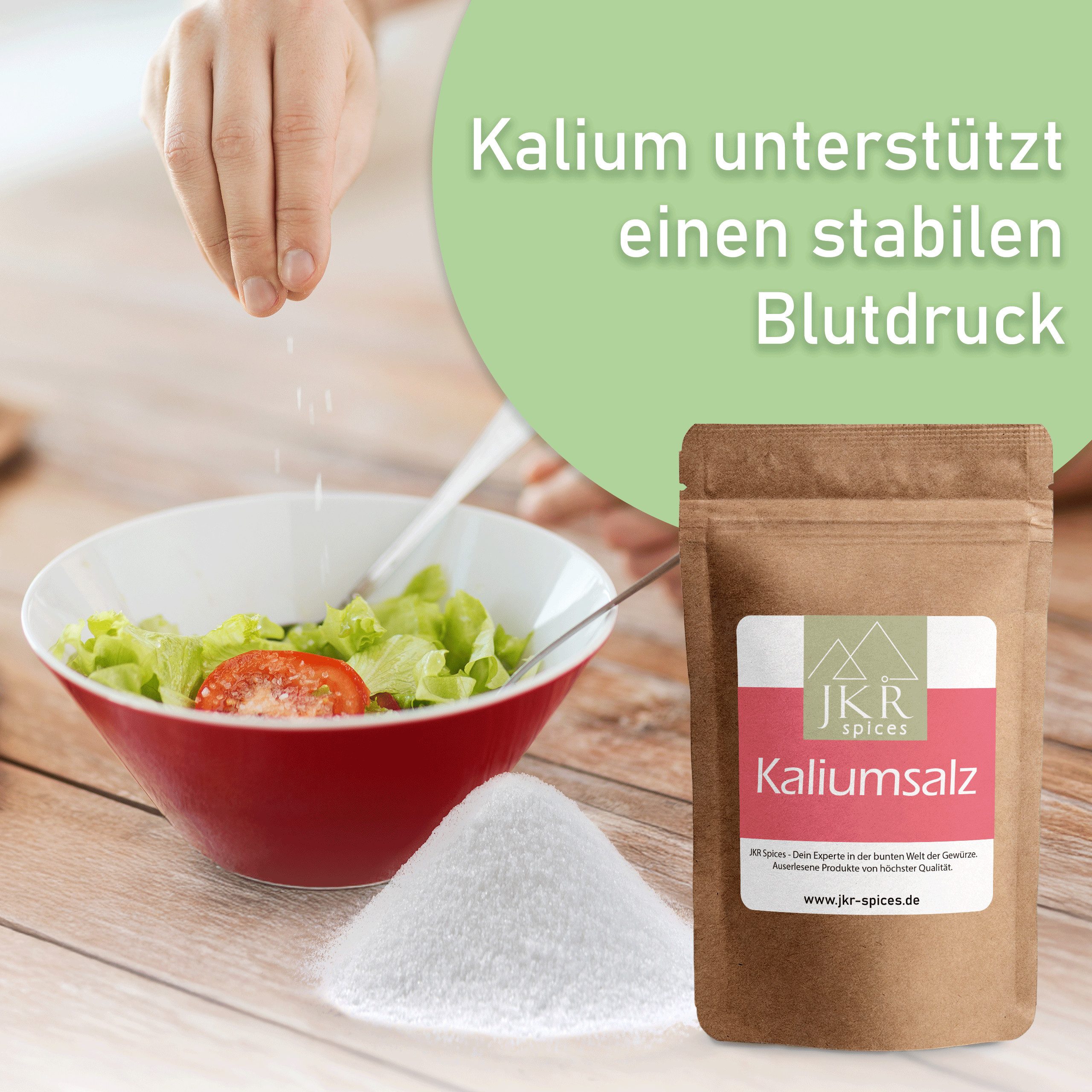 JKR Spices Gewürz JKR Spices Kaliumsalz 900g, 1 x – Bild 4 von 5