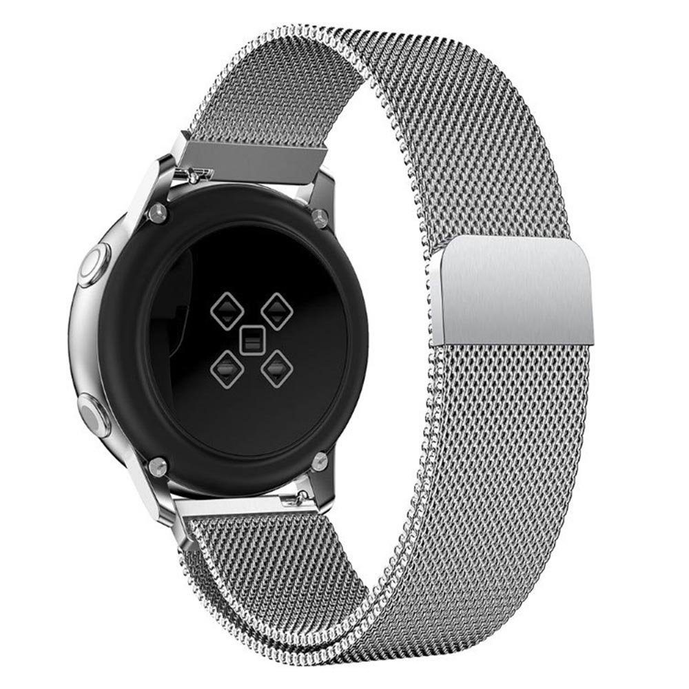 Sunicol Uhrenarmband 18/20/22mm Uhrenarmband, Mesh-Edelstahl, Magnetschließe, Schnellverschluss für Smart Watch oder normale Uhr