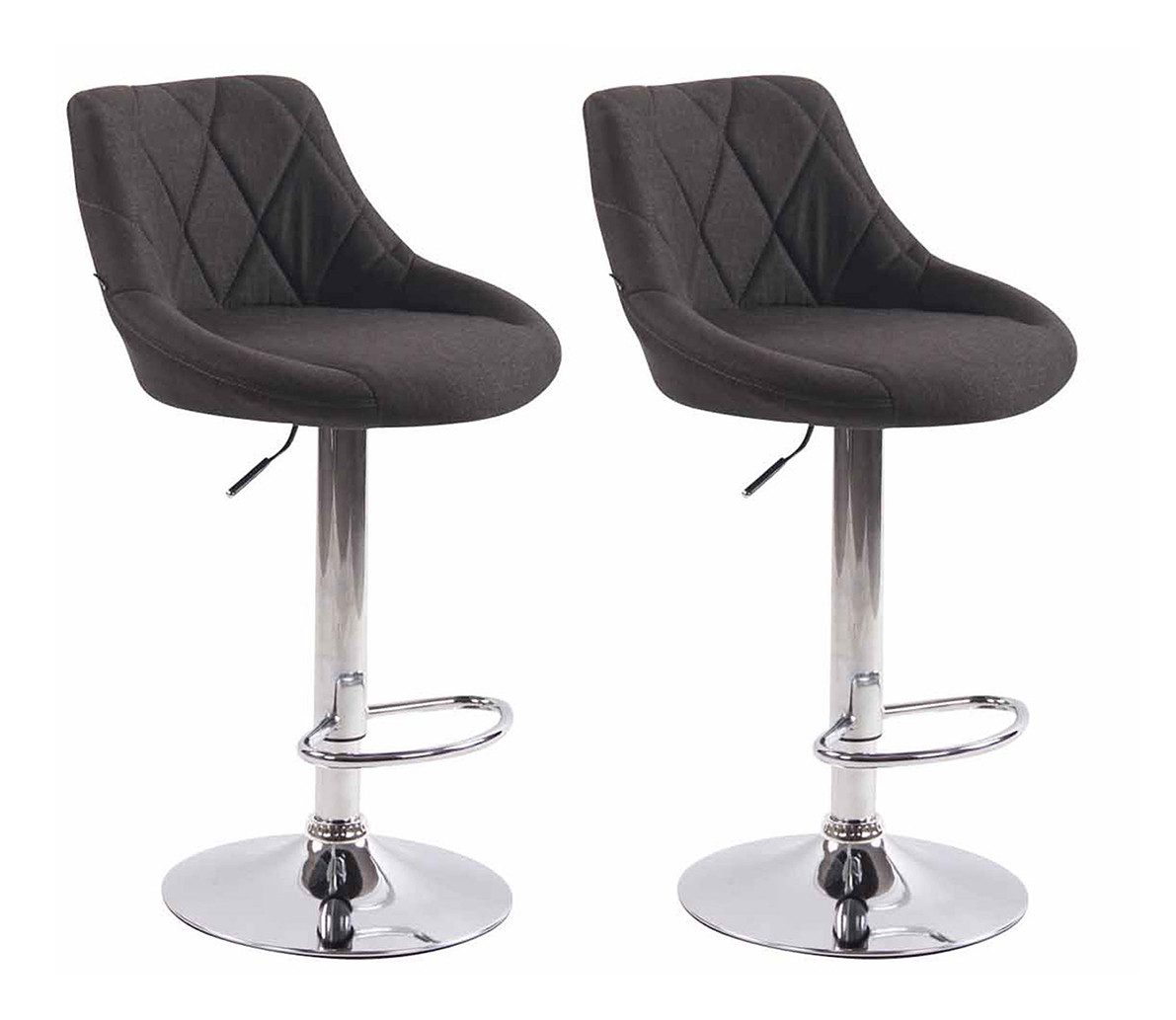Barhocker 2er Set Barhocker Lazio Stoff