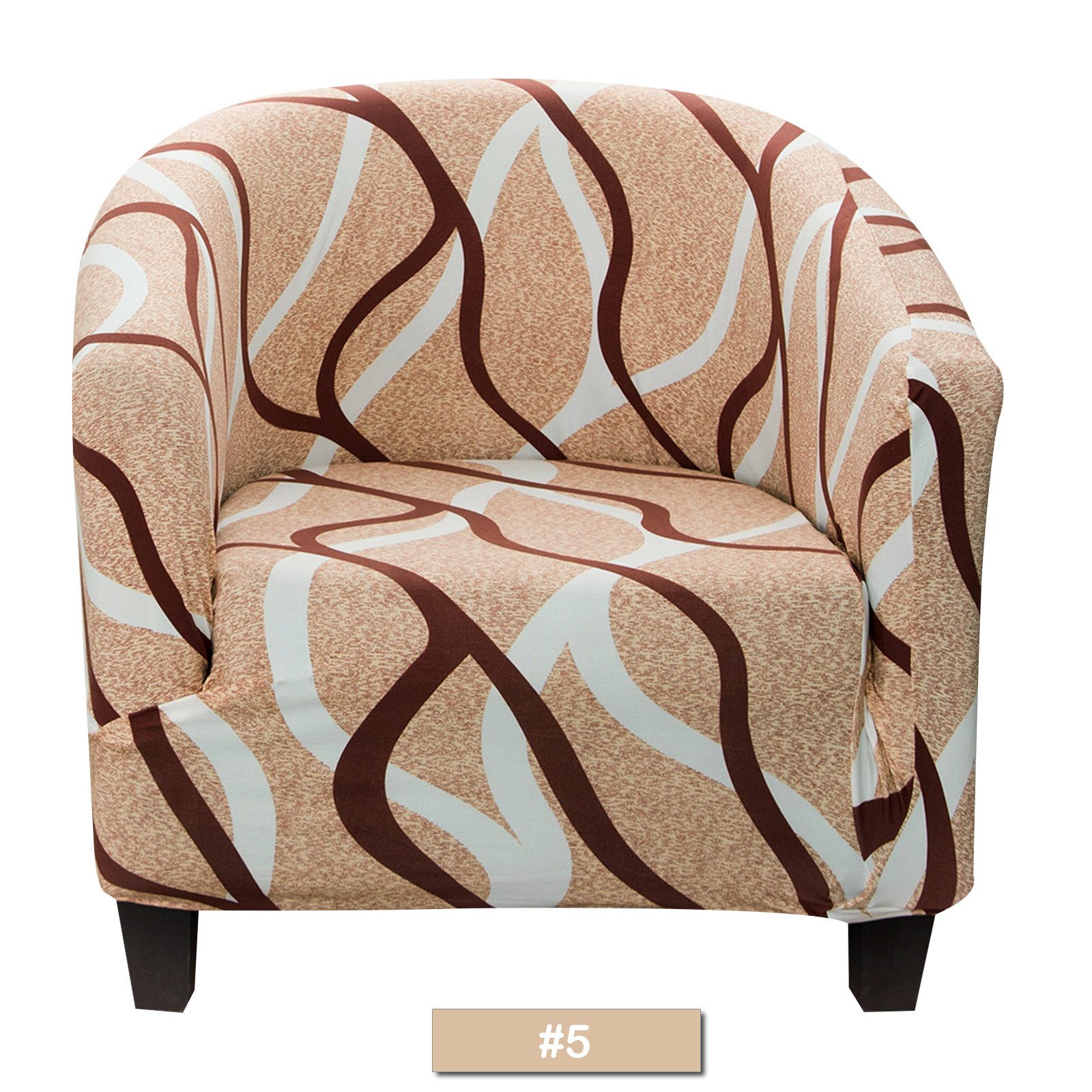 BTTO Sesselhusse Schonbezug Abnehmbarer und waschbarer Sessel Sofa-Schonbezug, Floraler Stuhl Überzug