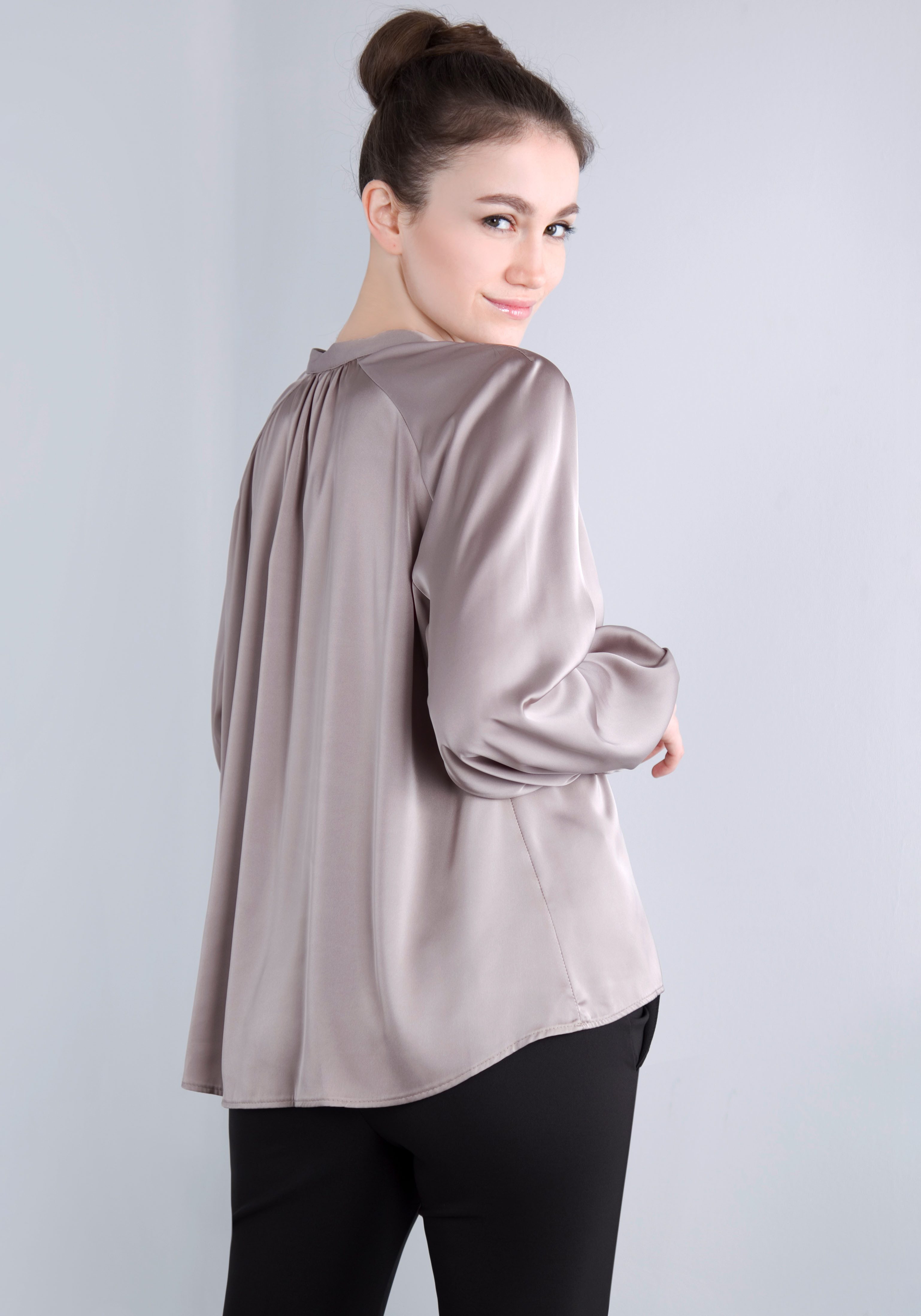 IMPERIAL Blusenshirt in satinierter Optik
