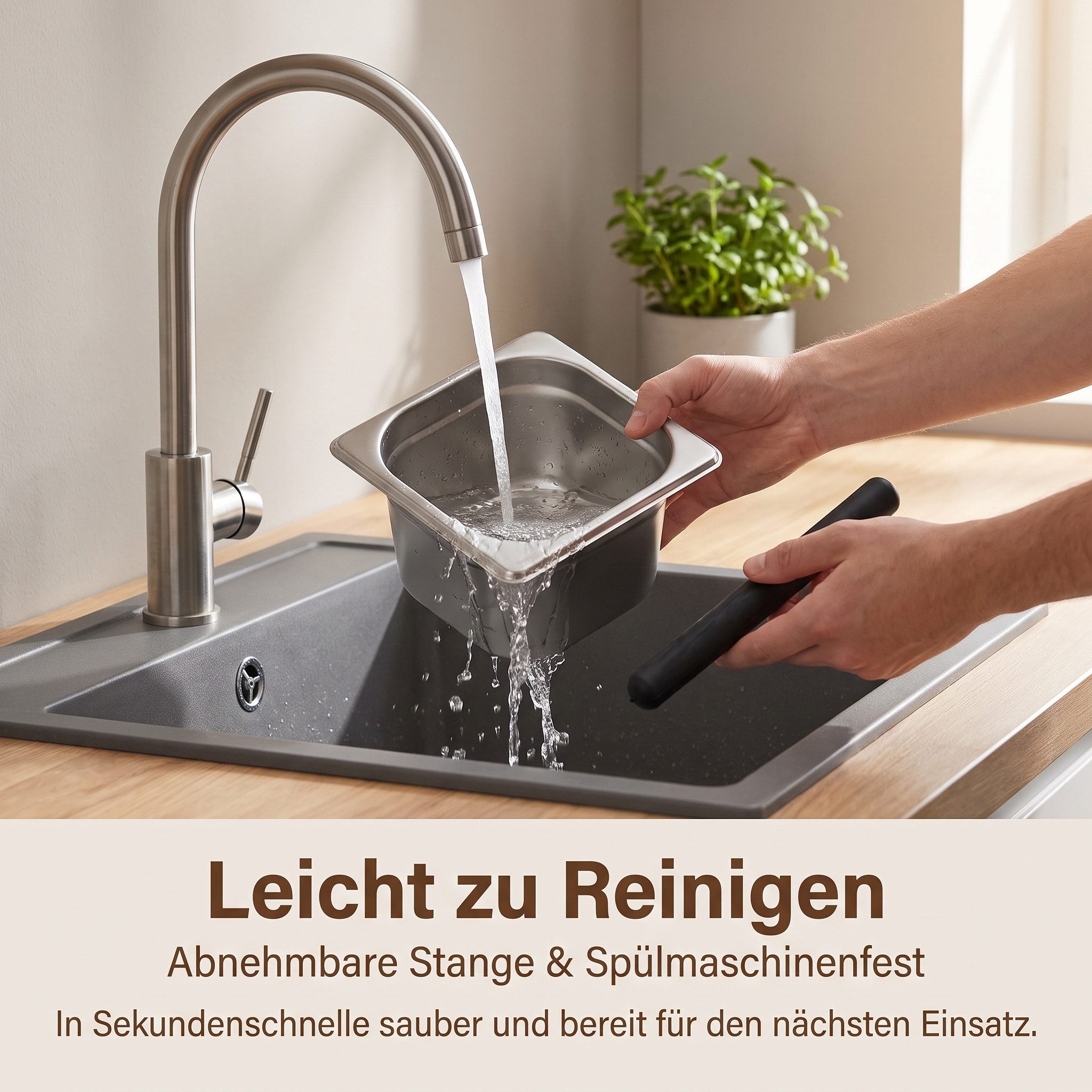 AIMAX Kaffeesatzbehälter Klopfbox Kaffee aus Edelstahl für Siebträger – Bild 4 von 5