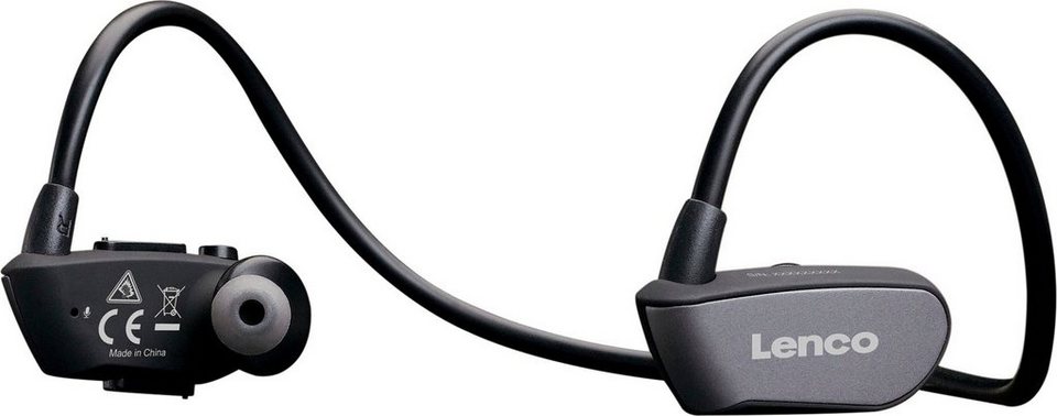 Lenco BTX-860BK Bluetooth Sport Kopfhörer Kopfhörer, Wasserdichter Bluetooth-Sportkopfhörer  mit integriertem MP3-Player