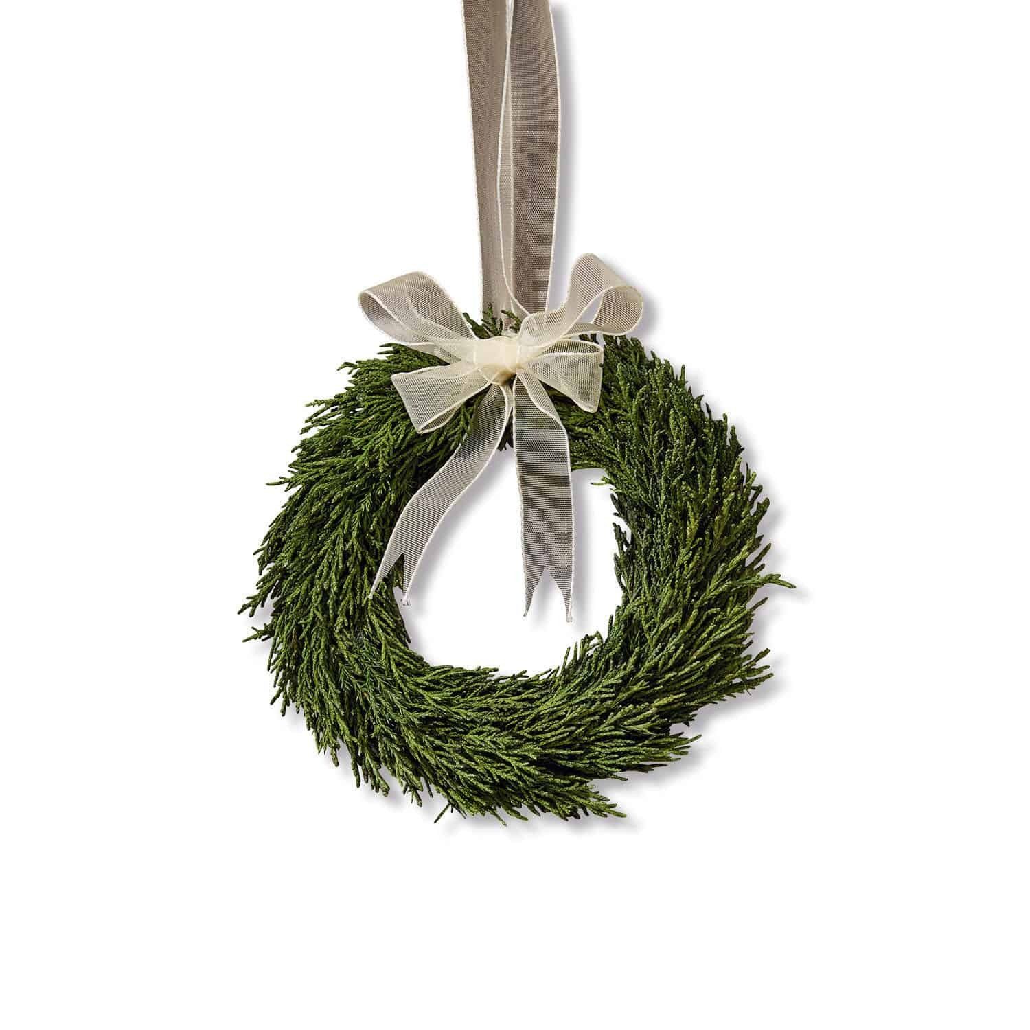 Weihnachtsfigur Kranz Sare grün