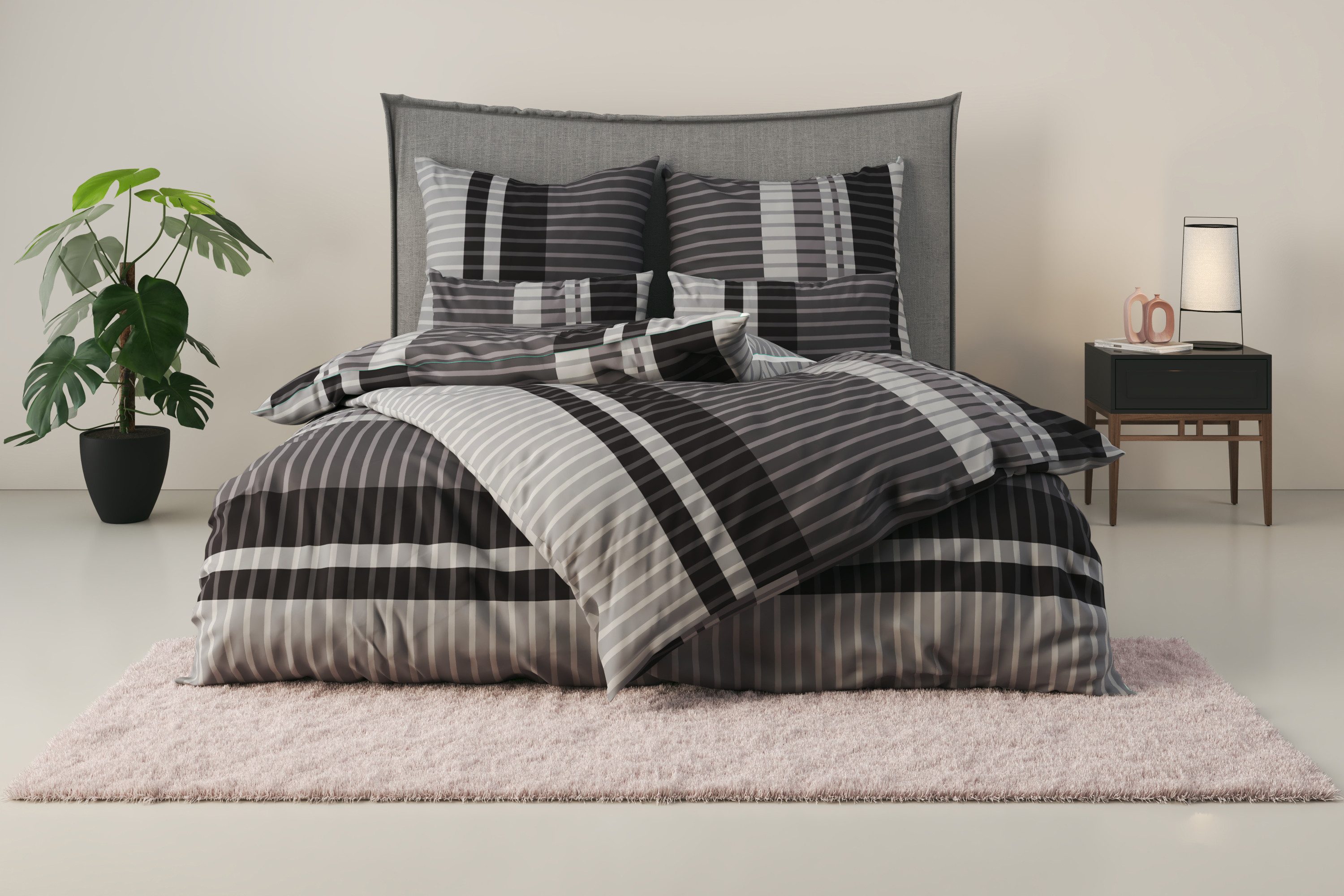 my home Bettwäsche PHILINE, Linon, 2 günstig online kaufen