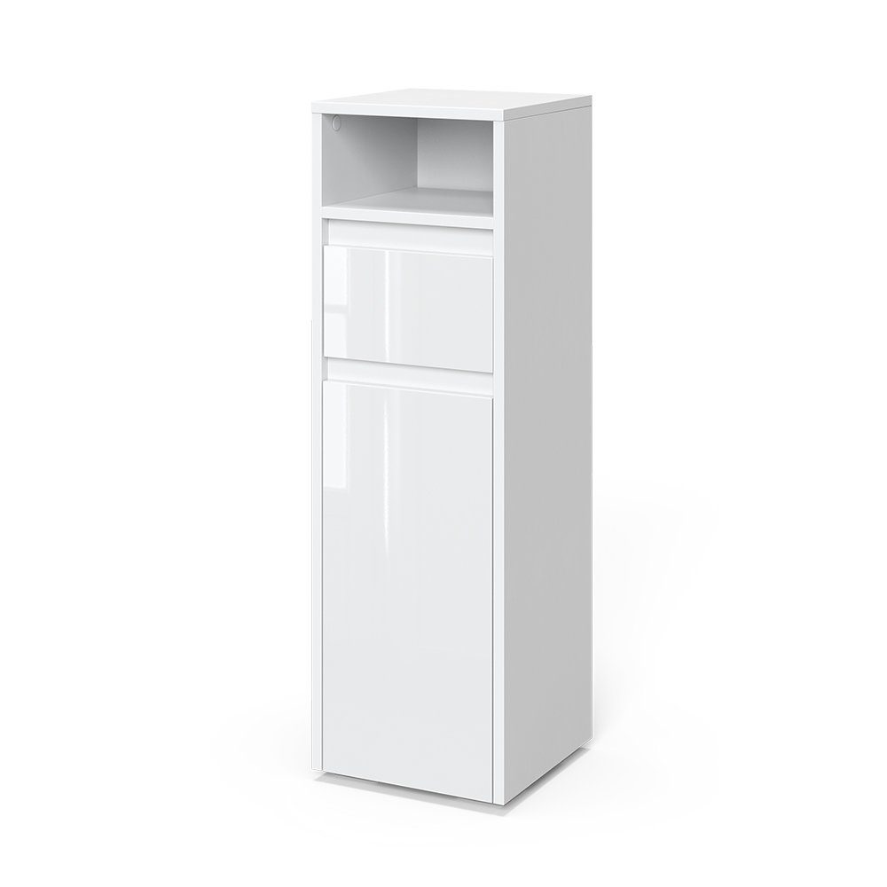 Vicco Midischrank Majest, Weiß/Weiß Hochglanz, 30.2 günstig online kaufen