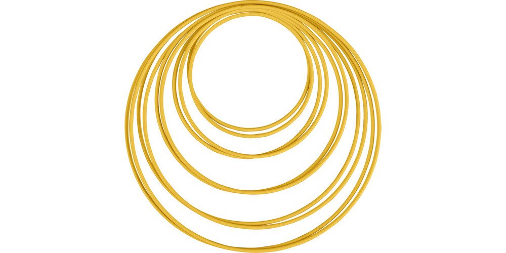 Rayher Dekoobjekt Metallringe goldfarben (10 St), 10 Stück