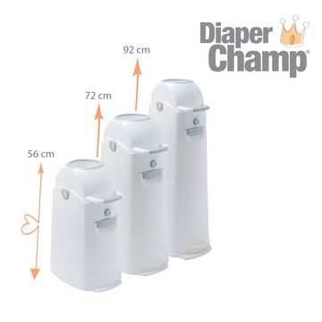 Diaper Champ Windeleimer Geruchsdichter Windeleimer Diaper Champ regular - normale Mülltüten, ohne Nachfüllkassetten, geruchsdicht, in 3 Größen erhältlich