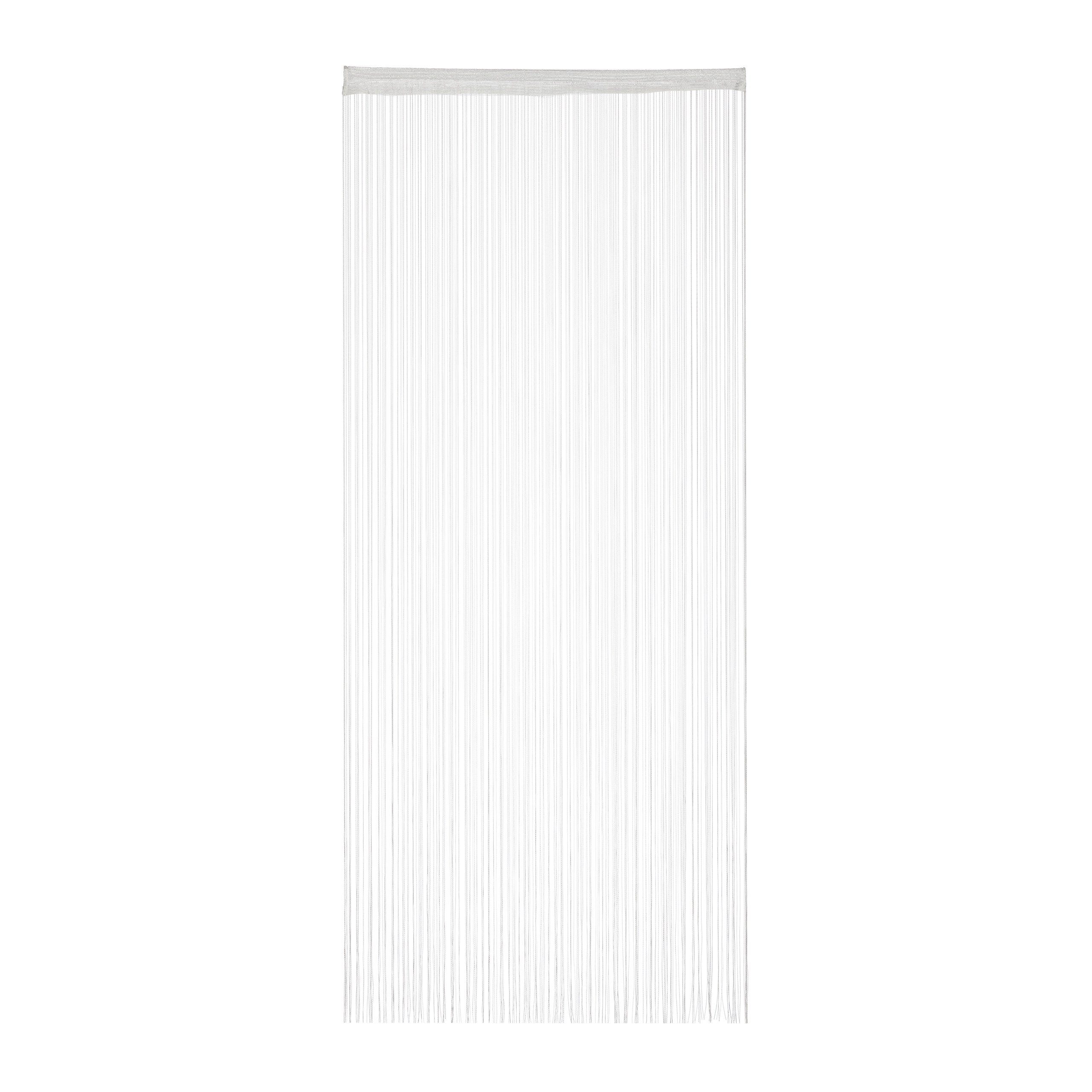 relaxdays Fadenvorhang weiß, 1er Pack 90x245cm günstig online kaufen
