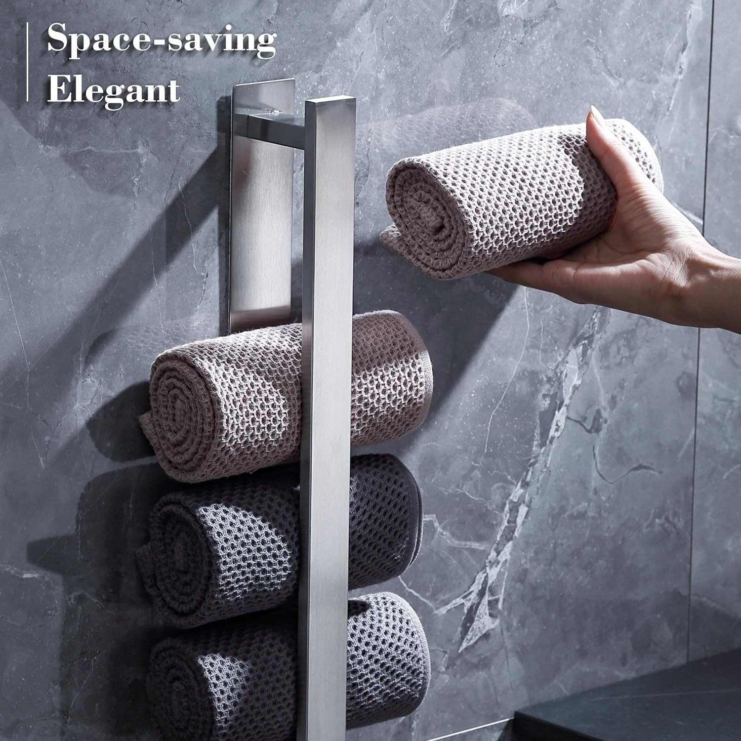 SURFOU Handtuchstange Handtuchhalter Ohne Bohren schwarz Selbstklebender mi günstig online kaufen