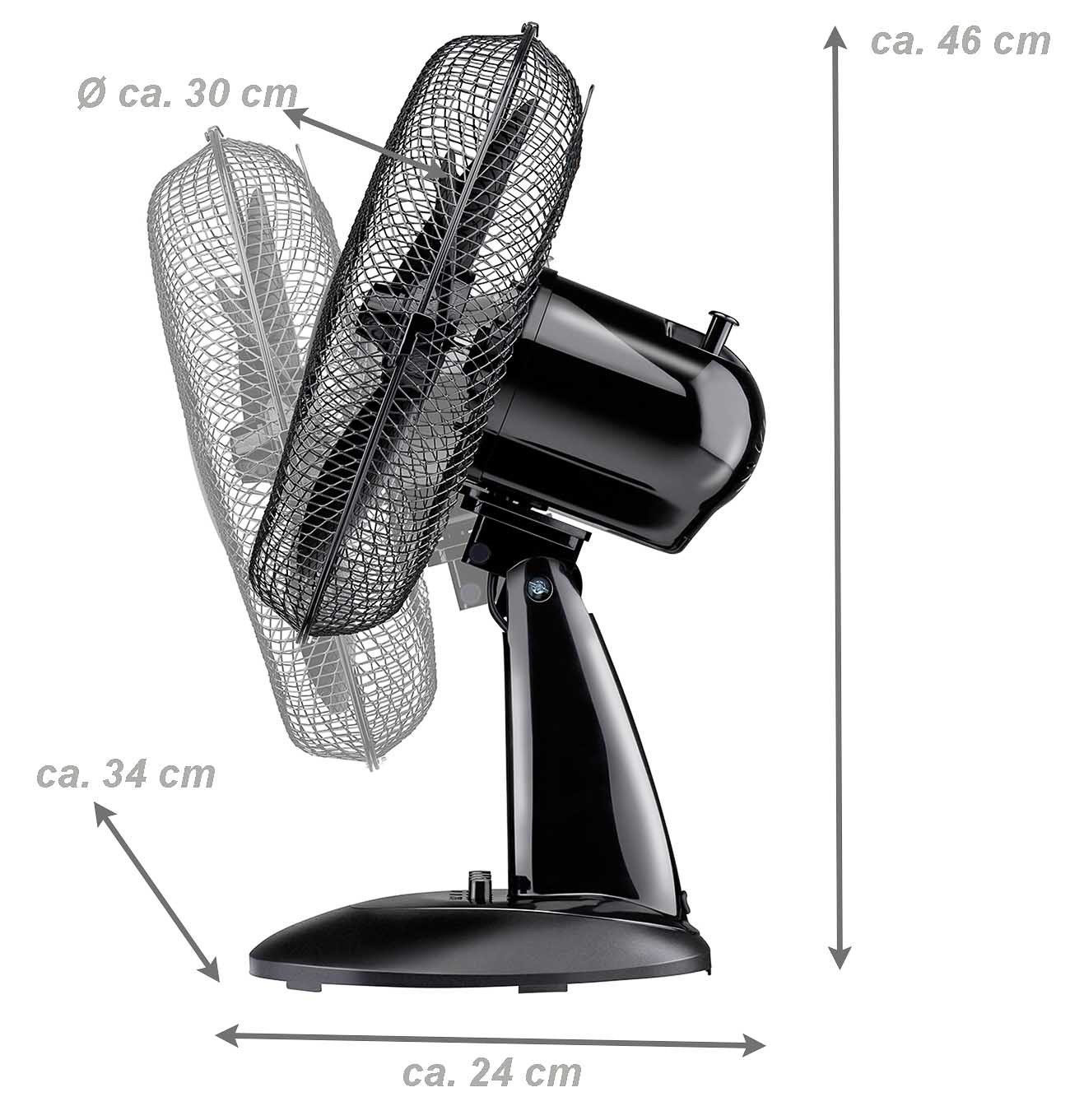 Lifetime Air Tischventilator Ventilator mit 3 günstig online kaufen