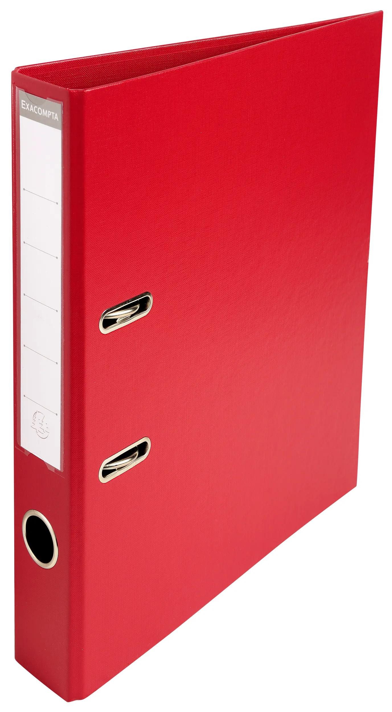 EXACOMPTA Aktenordner 10x Папки з файлами Prem'Touch PVC Rücken 50mm A4 Maxi Bordeauxrot 53504E, Папки з файлами Kunststoff