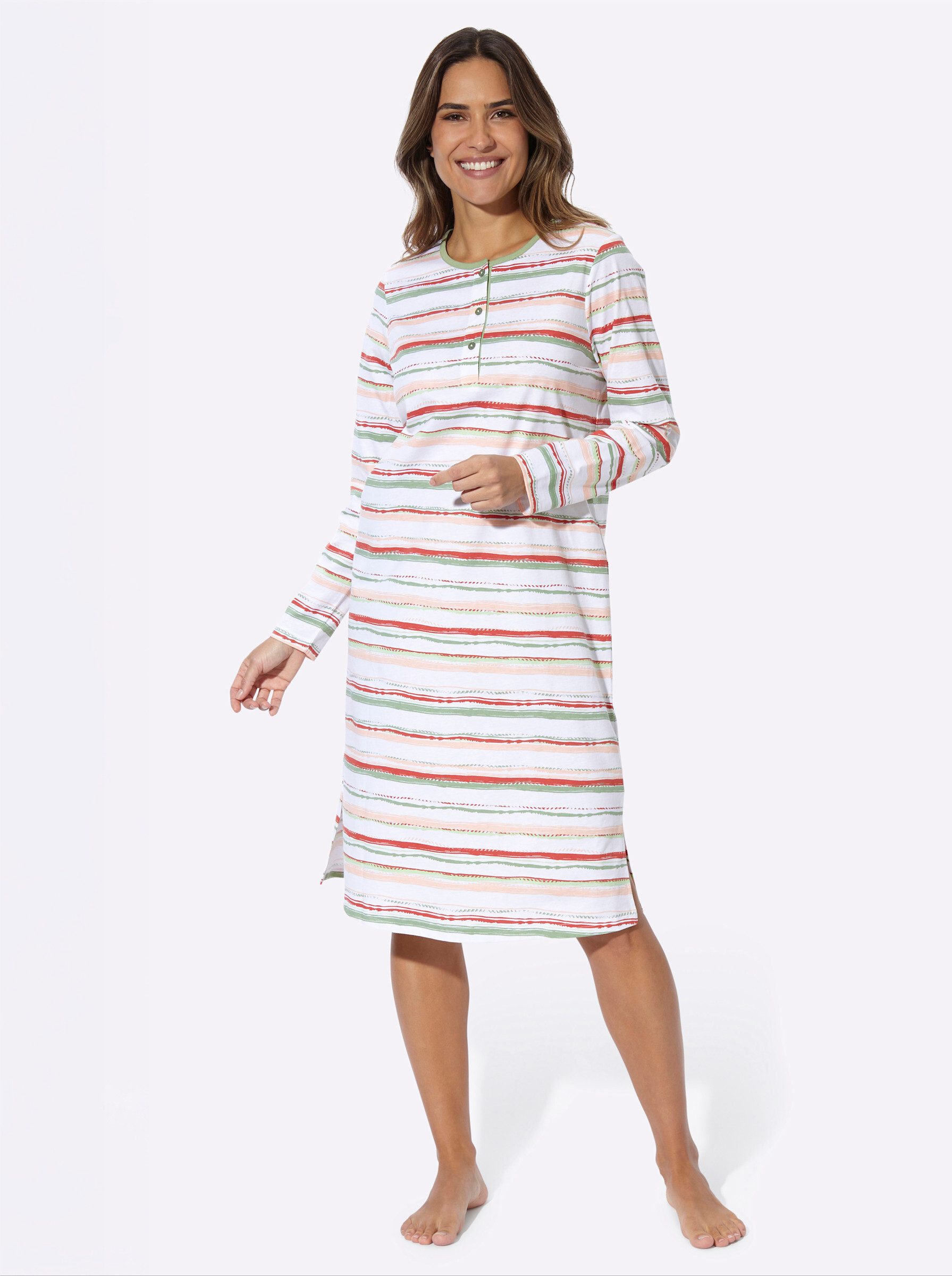 Sieh an! Nachthemd Nachthemd Langarm