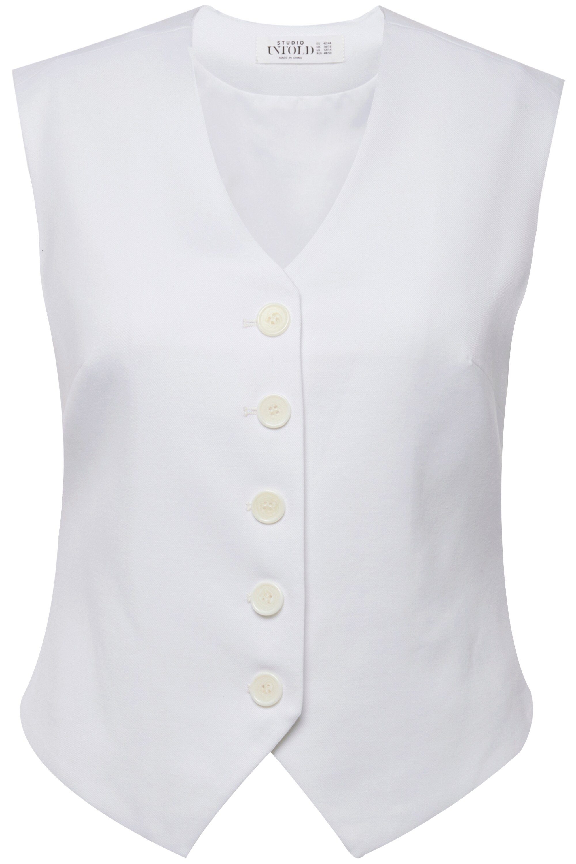Studio Untold Steppweste Anzug-Weste Fitted Fit günstig online kaufen