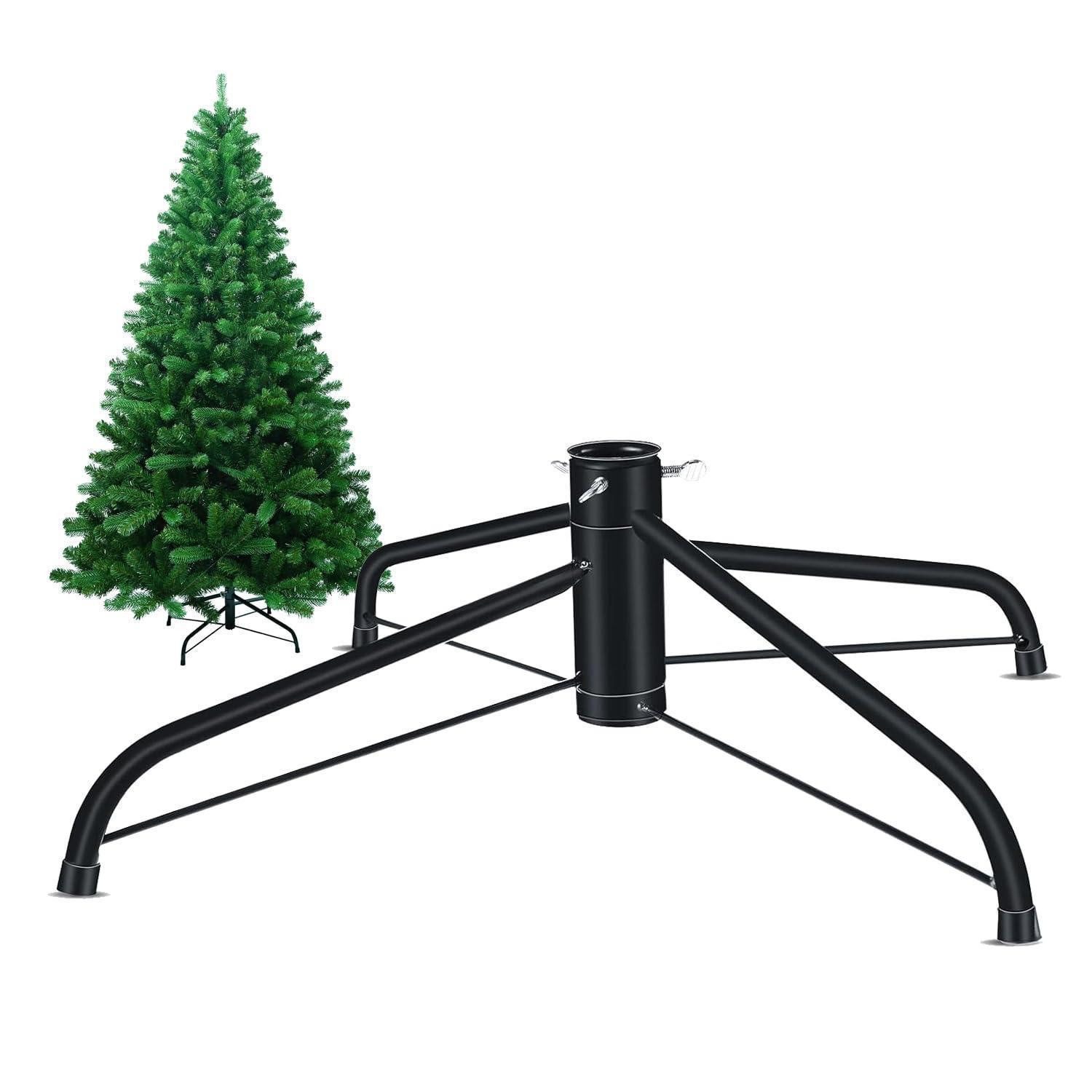 LuxusKollektion Christbaumständer Weihnachtsbaumständer faltbar Metall 43cm dunkelgrün