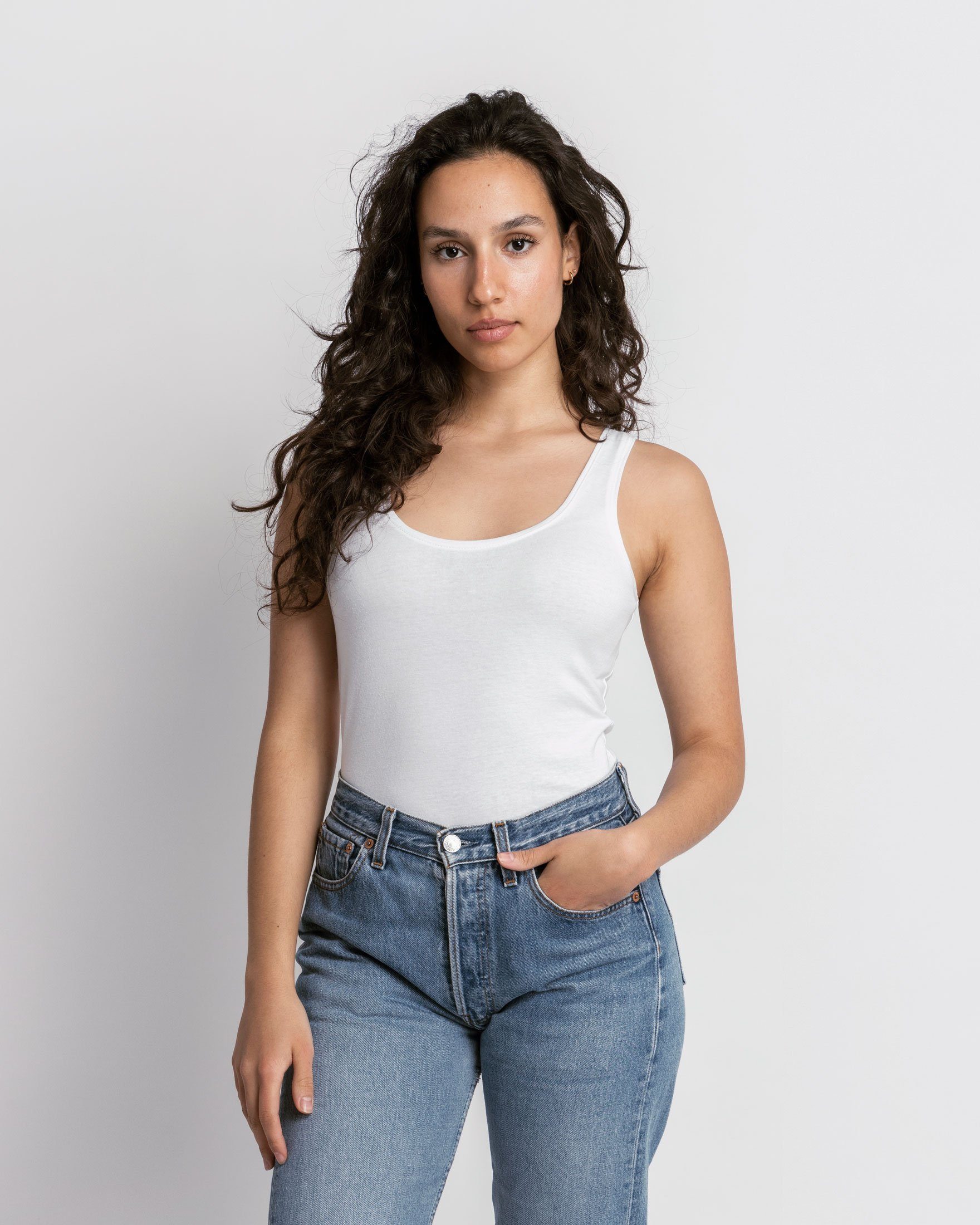 SNOCKS Tanktop Top mit breiten Trägern Damen (2-tlg) aus Bio-Baumwolle, beq günstig online kaufen