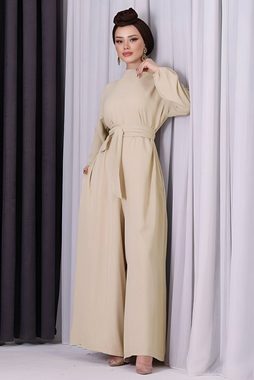 Modabout Jumpsuit Langes Maxikleid Eleganten Hijab Kleid Damen - NTLM0007D4664TAŞ (1-tlg)