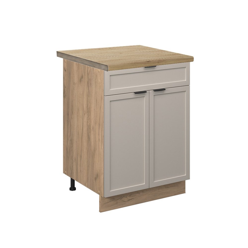 Vicco Unterschrank Fame-Line, GrauBeige/Goldkraft Eiche, 60 günstig online kaufen
