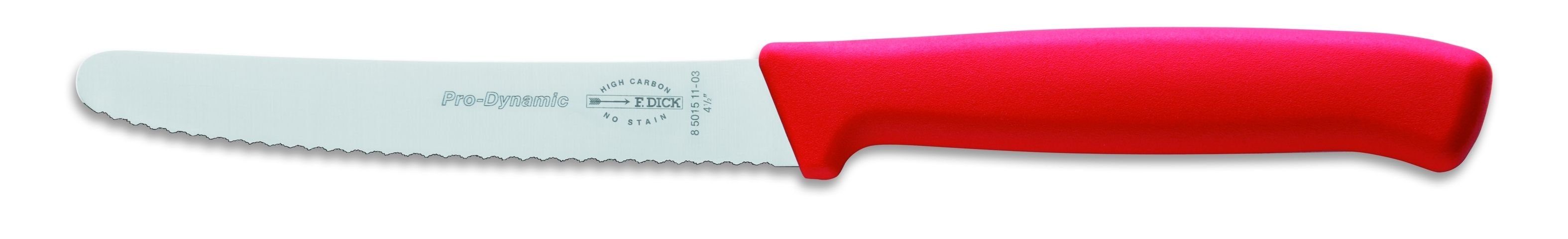 Allzweckmesser F. DICK ProDynamic Allzweckmesser 11 cm Wellenschliff KŸchenmesser rot