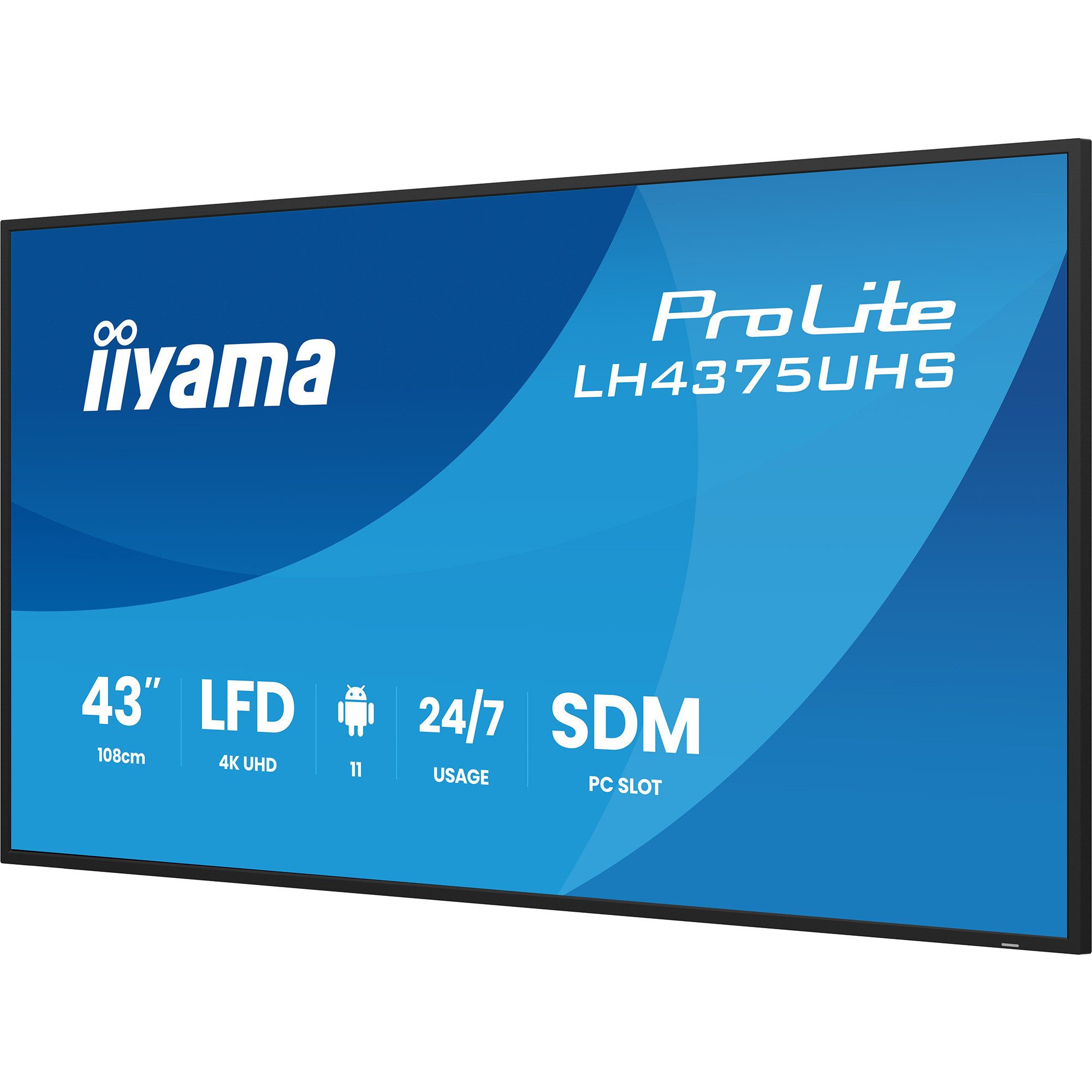 Iiyama iiyama ProLite LH4375UHS-B2AG, Public Display, TFT-Monitor (3840 x 2160 px)