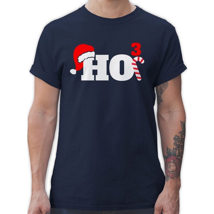 Shirtracer T-Shirt HO3 Motiv - Weihachten Kleidung - Herren Premium T-Shirt weihnachtsshirt männer - weihnachtsshirts - weihnachts t-shirt
