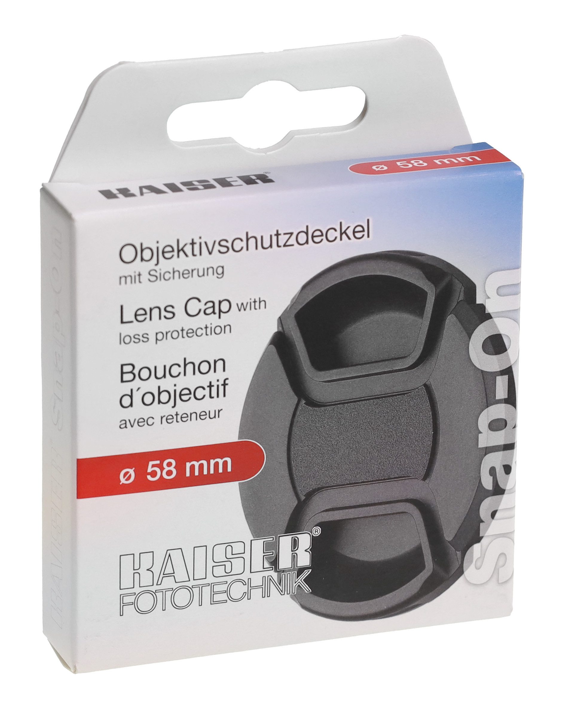 Kaiser Objektivdeckel Kaiser 6836 Objektivdeckel Snap-On 58mm