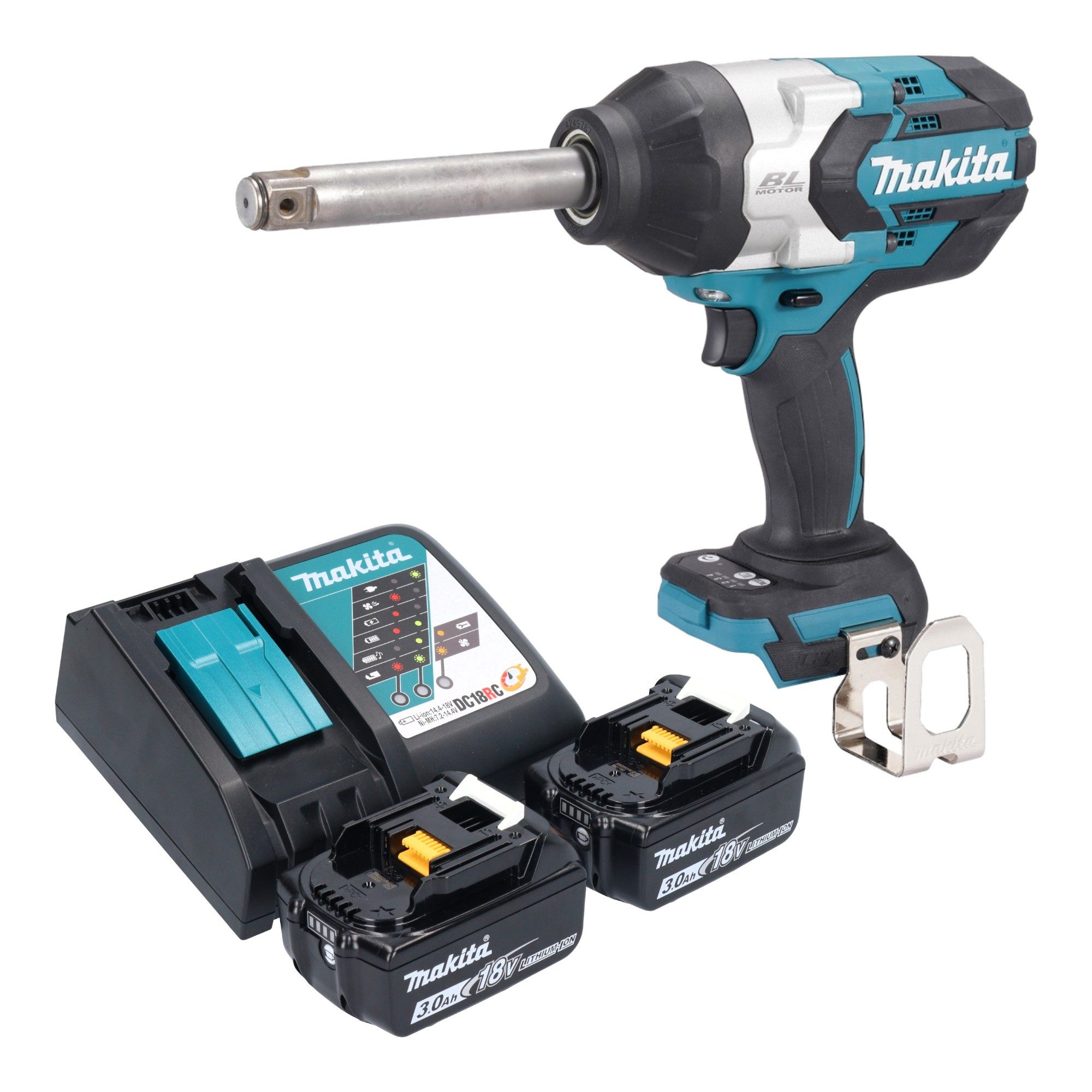 Makita Akku-Schlagschrauber DTW 1005 RF Akku Schlagschrauber 18 V 1360 Nm 3/4" Brushless + 2x