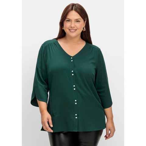 Sheego Shirtbluse Große Größen mit 3/4-Ärmeln