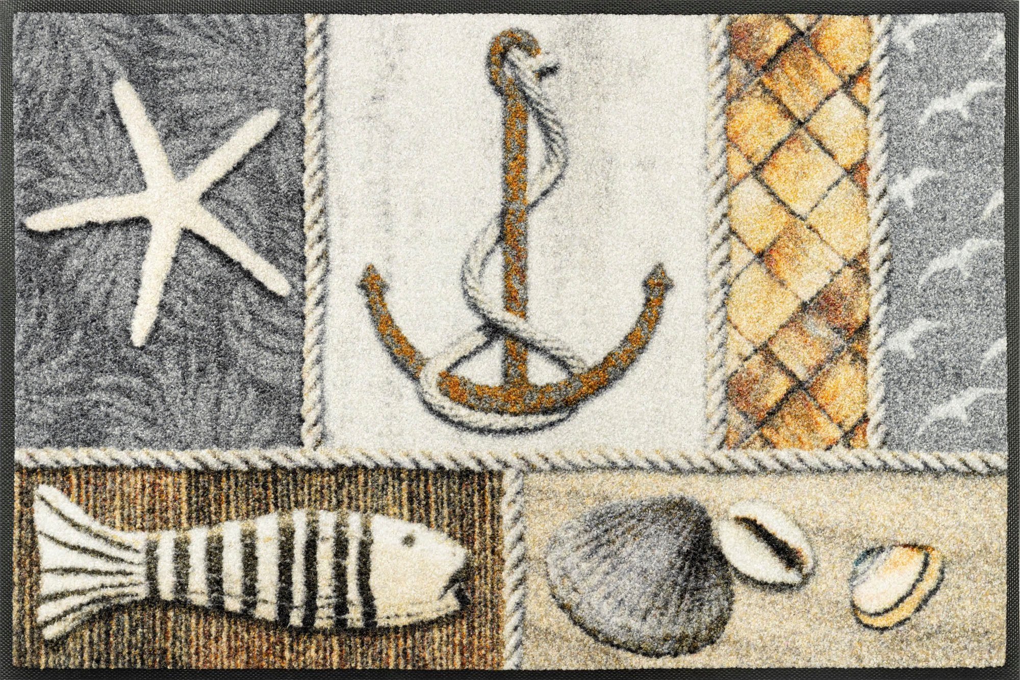 wash+dry by Kleen-Tex Fußmatte Coastline, rechteckig, Höhe: 7 mm