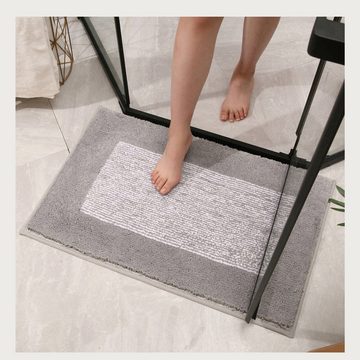 Teppich Einfacher, dicker Badezimmerbodenbelag, saugfähige Fußmatte für den, AUKUU, 40*60cm, Eingang des Badezimmers, rutschfeste Toilettenmatte, Eingangsmatte für