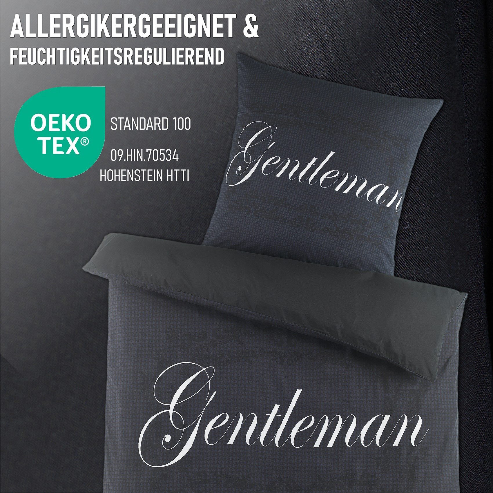 Kuscheli Partnerbettwäsche 2x 135x200 + 2x 80x80 cm atmungsaktiver Bettbezug, Partner Bettwäsche, Mikrofaser, 4 teilig, Für Allergiker geeignet, pflegeleicht, a – Bild 2 von 5