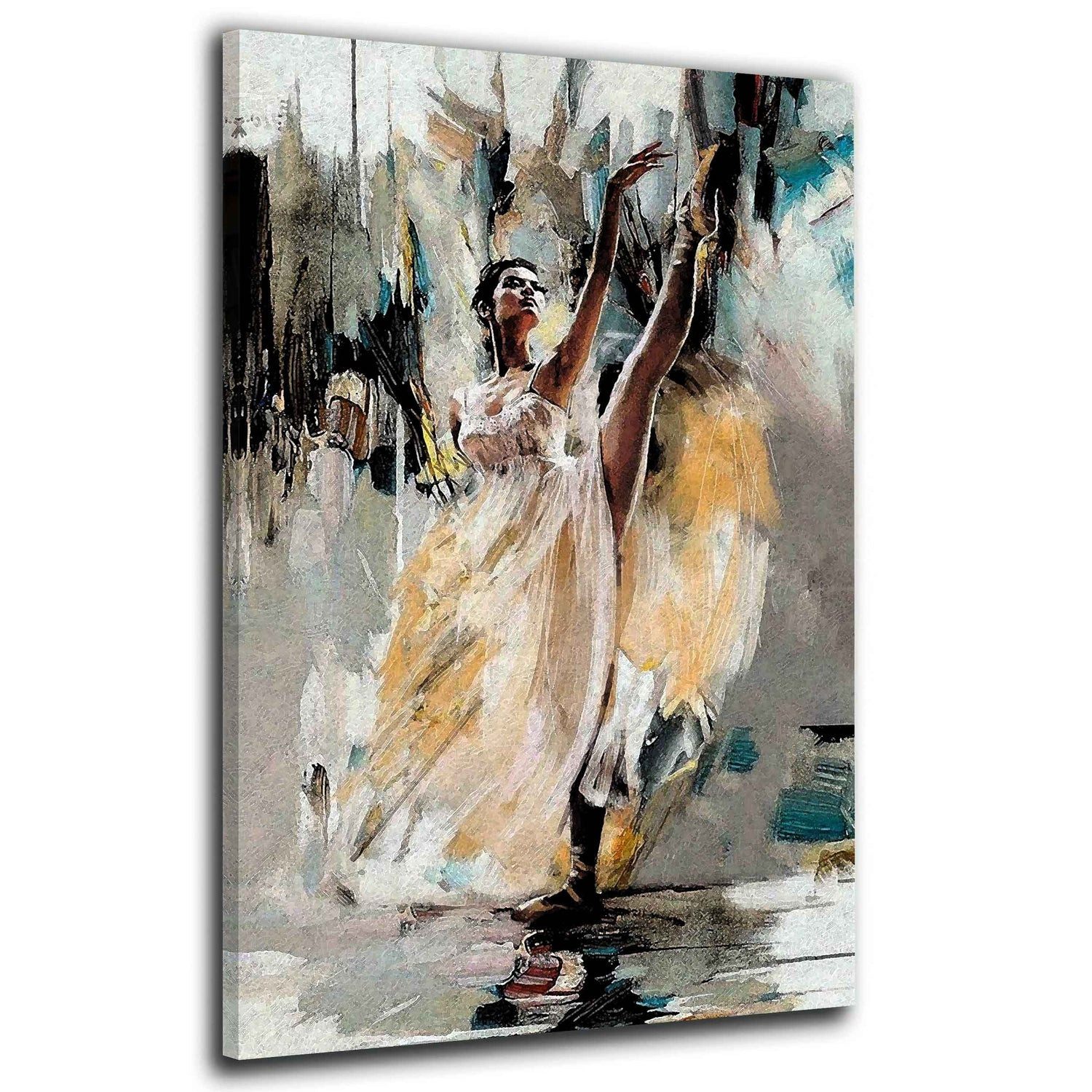 Artedinoi Leinwandbild Ballerina Abstract Dancing Abstrakt Leinwandbild Wandbild Doku Kunst X
