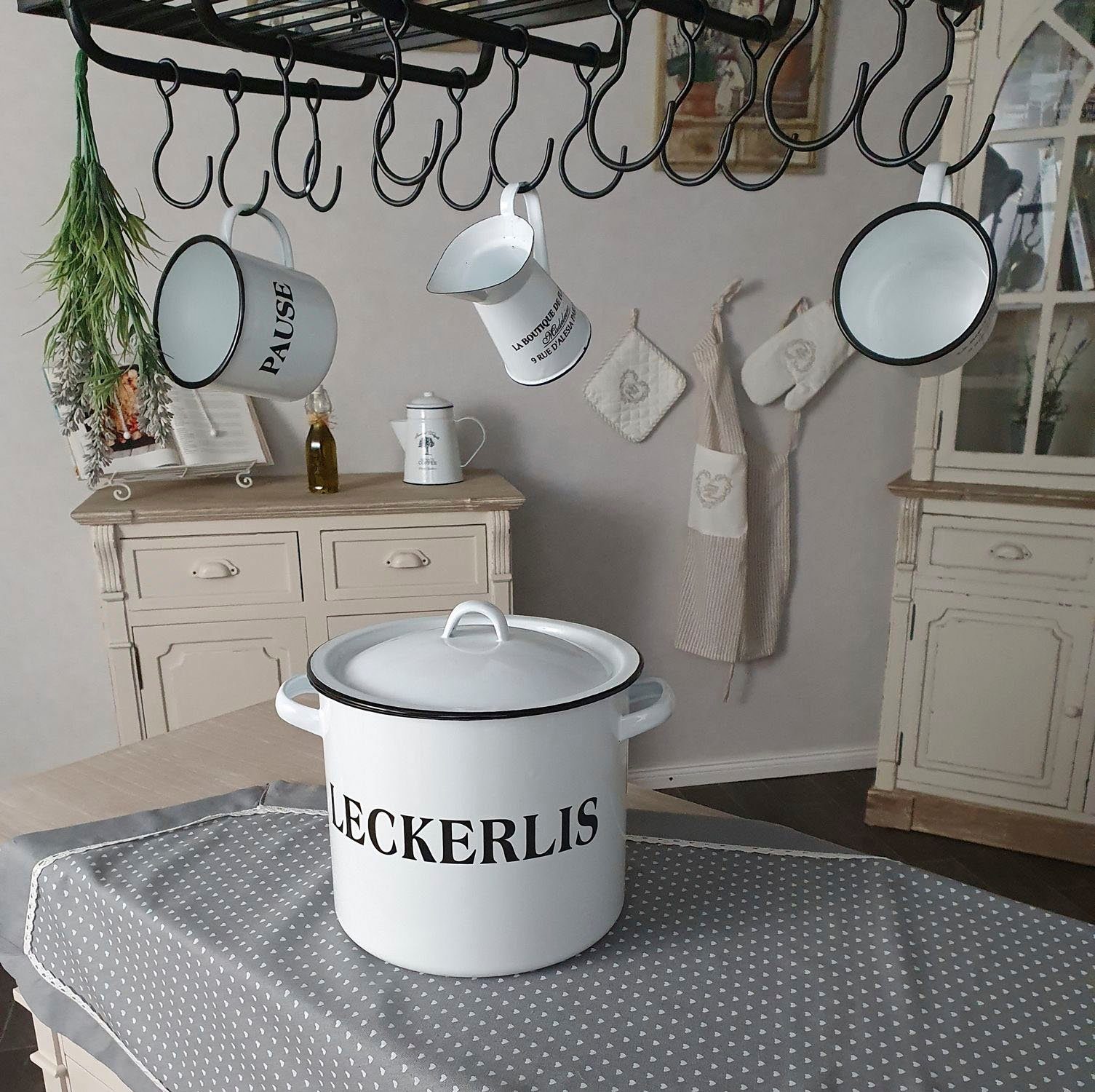 Ambiente Haus Dose Vorratsbehälter Leckerli aus Emaille (1 St) – Bild 4 von 5
