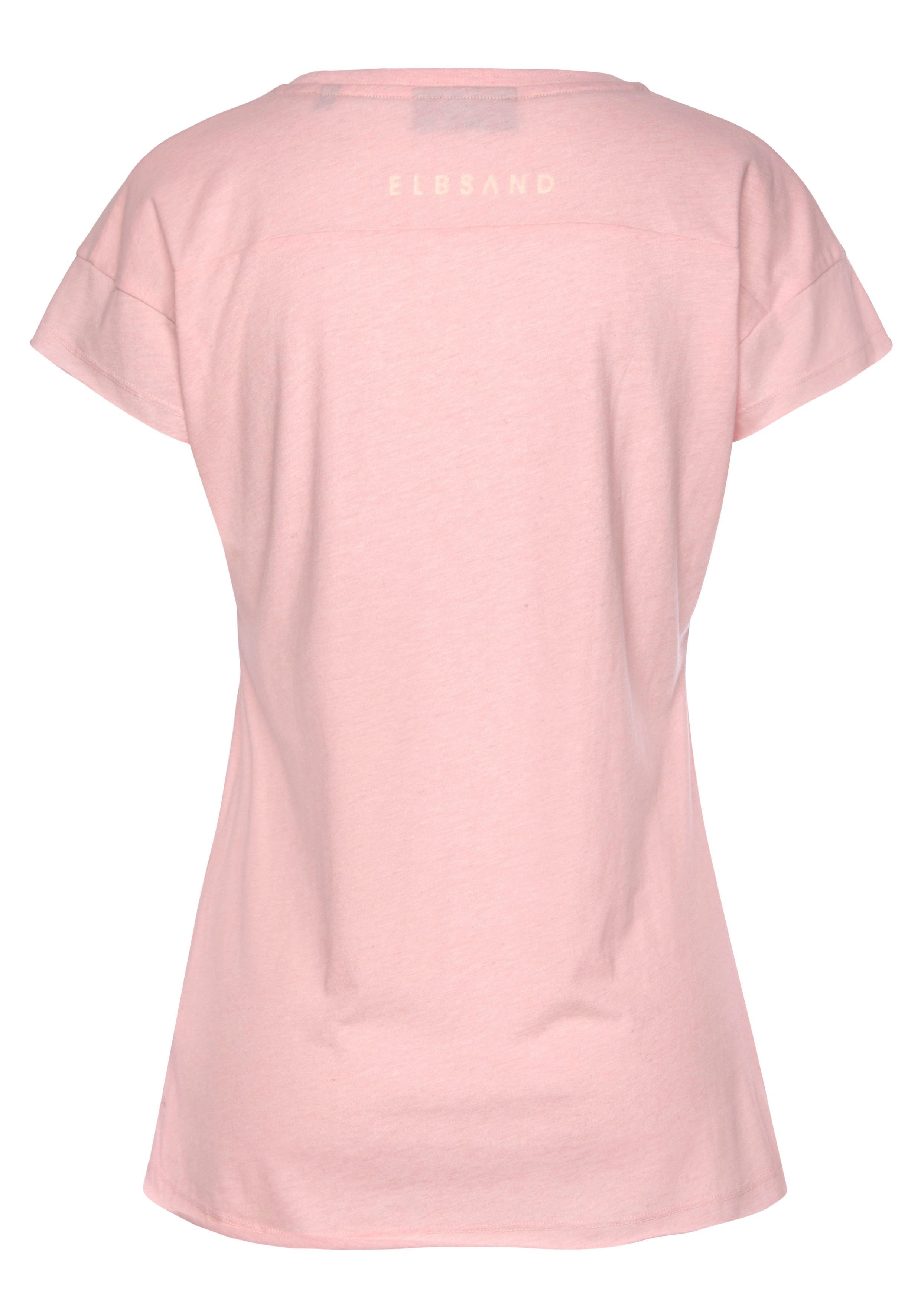 Elbsand T-Shirt Ranva mit Logodruck, Kurzarmshirt aus Baumwoll-Mix, sportlich