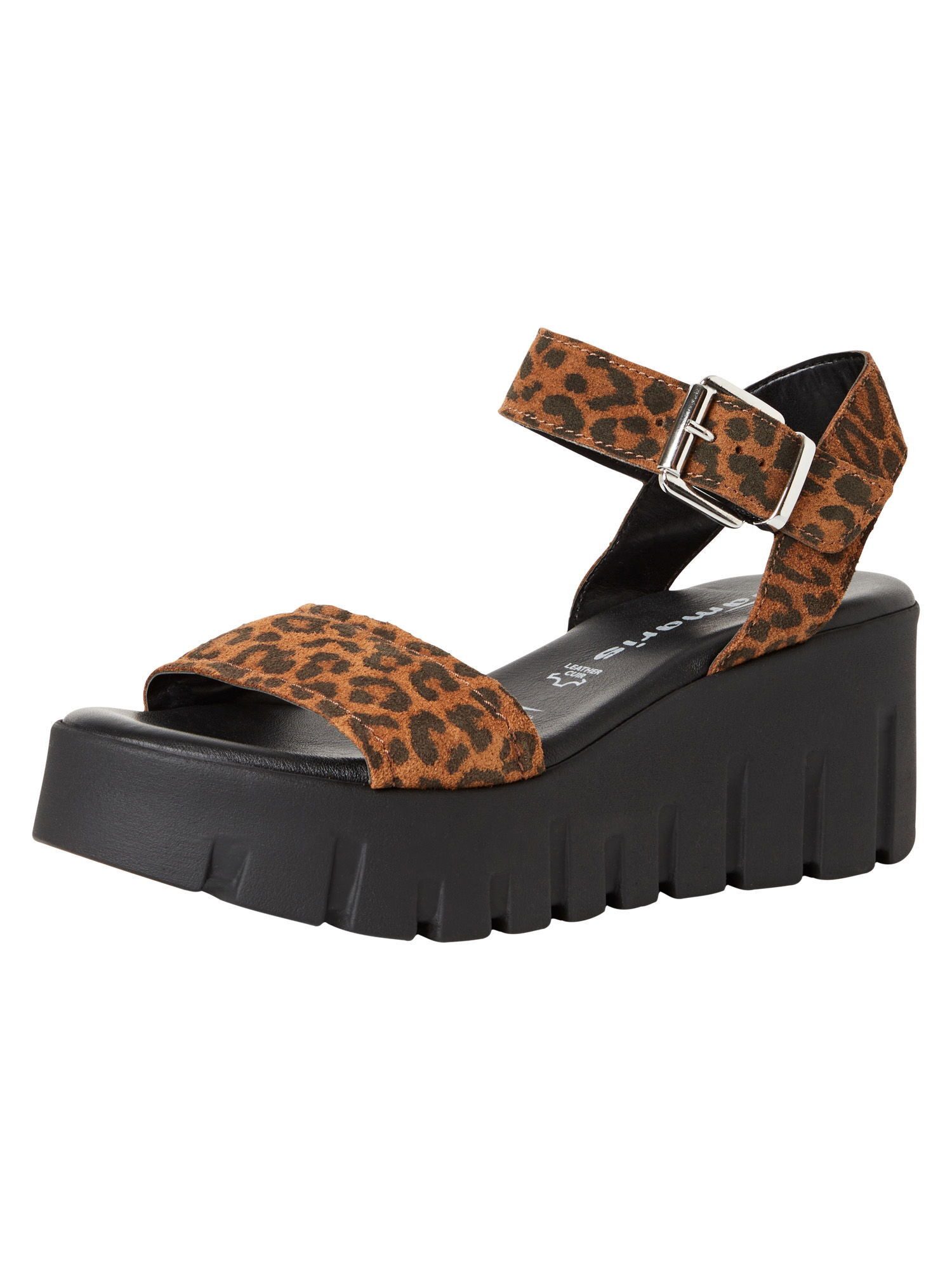 Tamaris TOUCH-IT aus Leder Keilabsatz 1-28712-42 Plateausandaletten TOUCH-IT