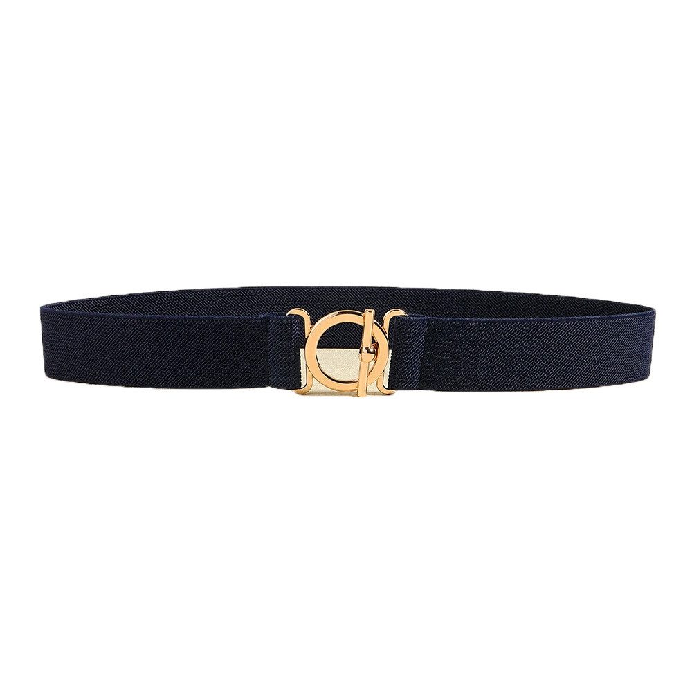 Zaewry Taillengürtel Damen Elastikgürtel, Verstellbarer, für Jeans, Hosen und Kleider elastische Taillengürtel für Kleider mit goldfarbener Schnalle