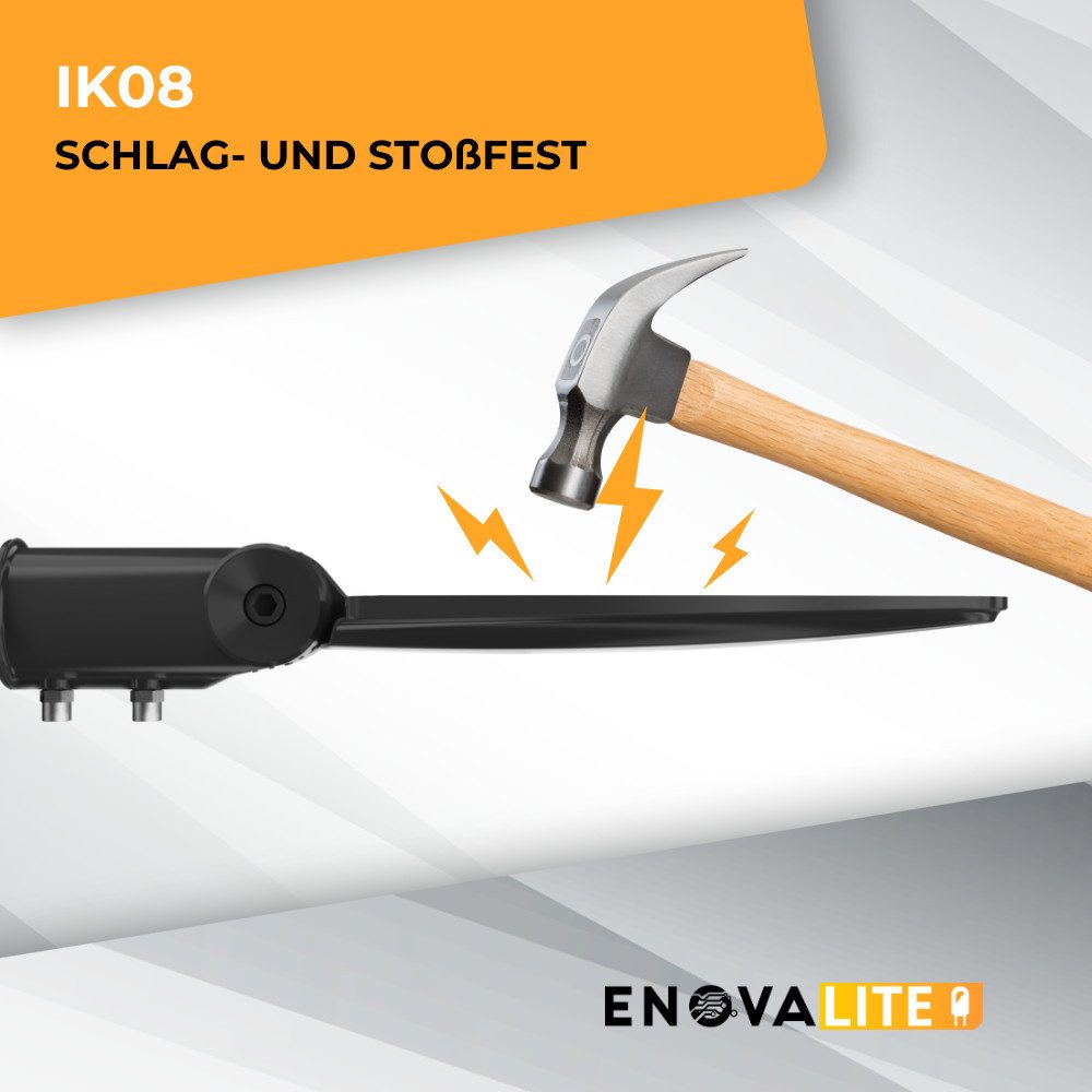 ENOVALITE LED Flutlichtstrahler ENOVALITE LED Straßenleuchte 30 W 5000 K Neutralweiß Schwarz, Neutralweiß