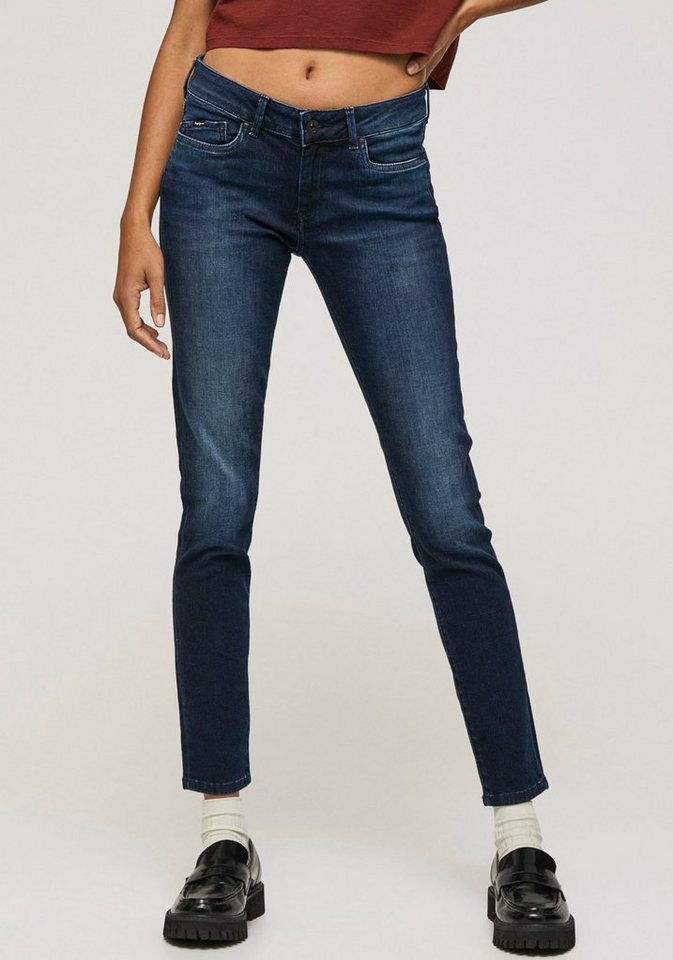 Pepe Jeans Skinny-fit-Jeans PIXIE, Softer Baumwolldenim im Materialmix mit  Stretchanteil