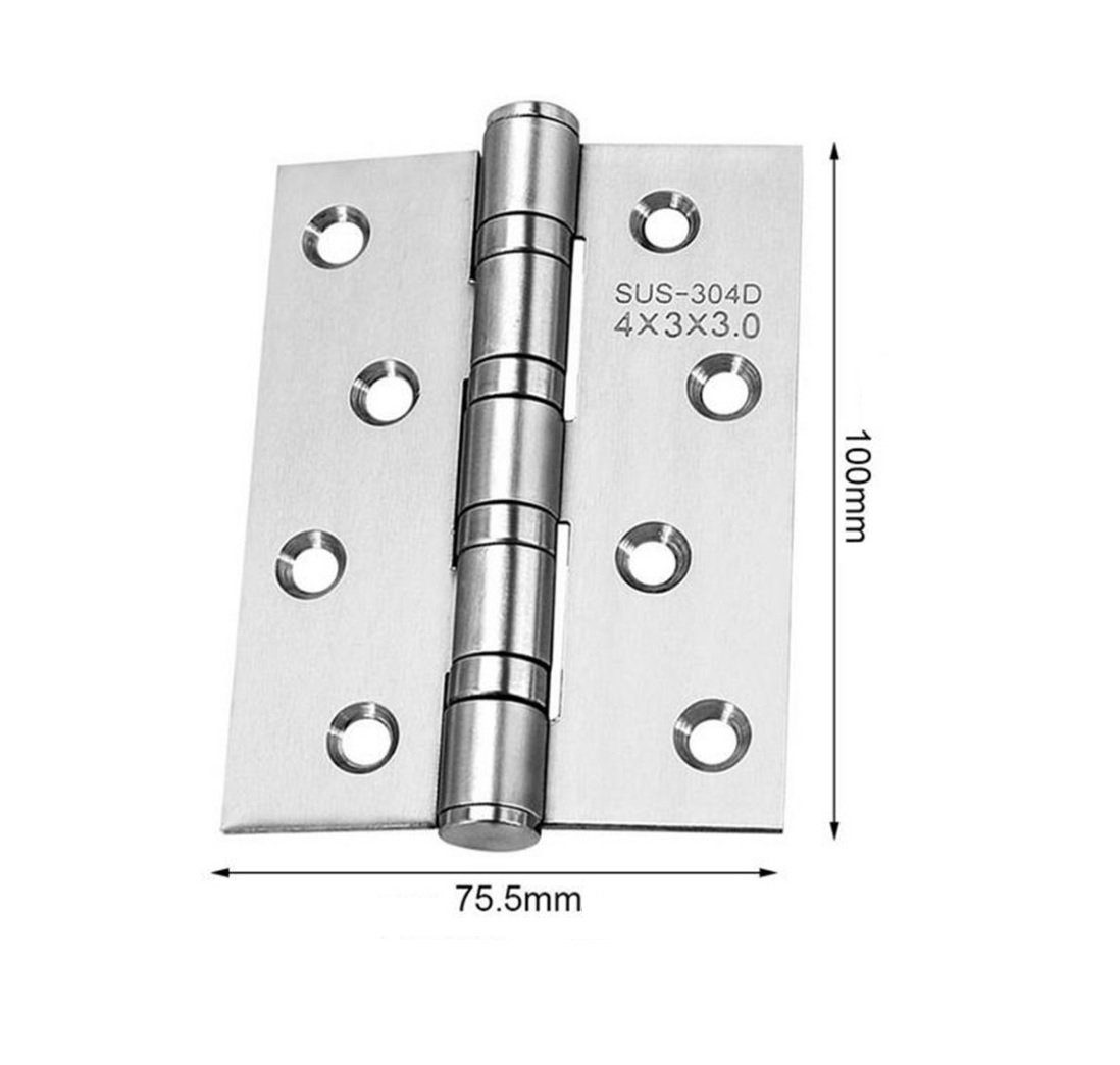 BAYLI Möbelbeschlag 6 x Edelstahl Scharniere Tor Schwerlast Türbänder